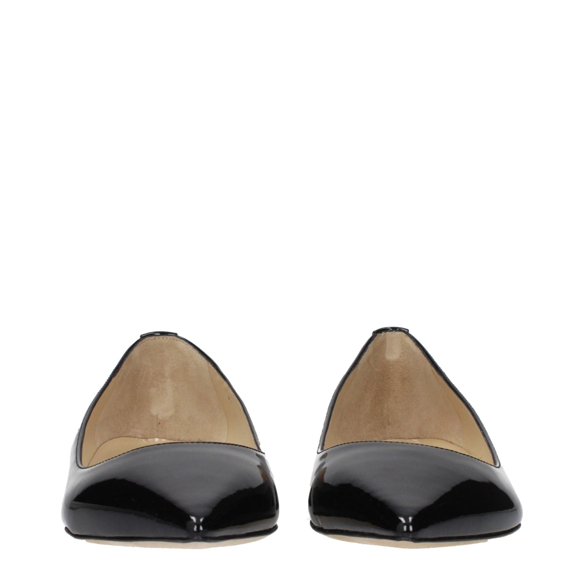 Jimmy Choo Black Leather Flats