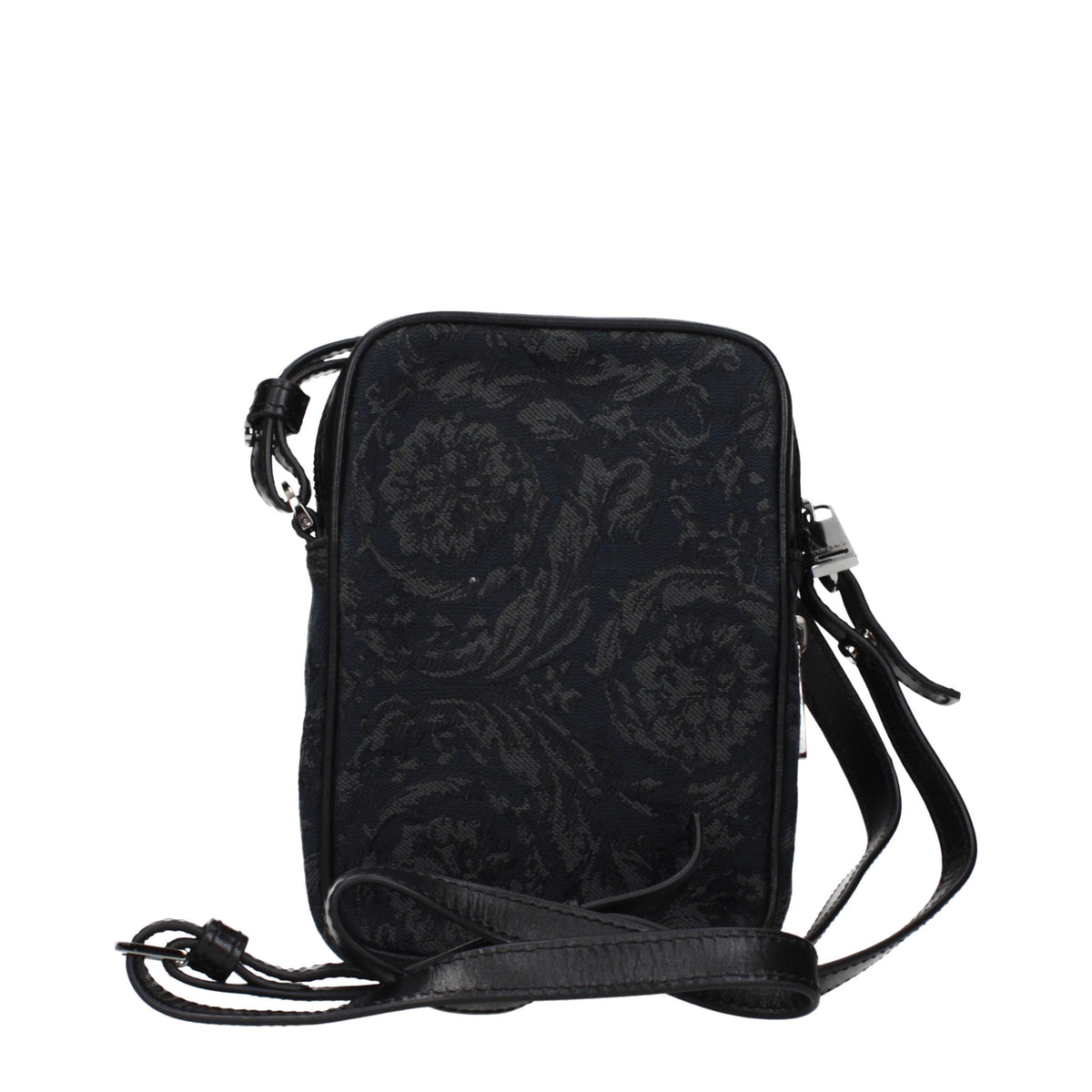 Versace Black Fabric Crossbody Bag