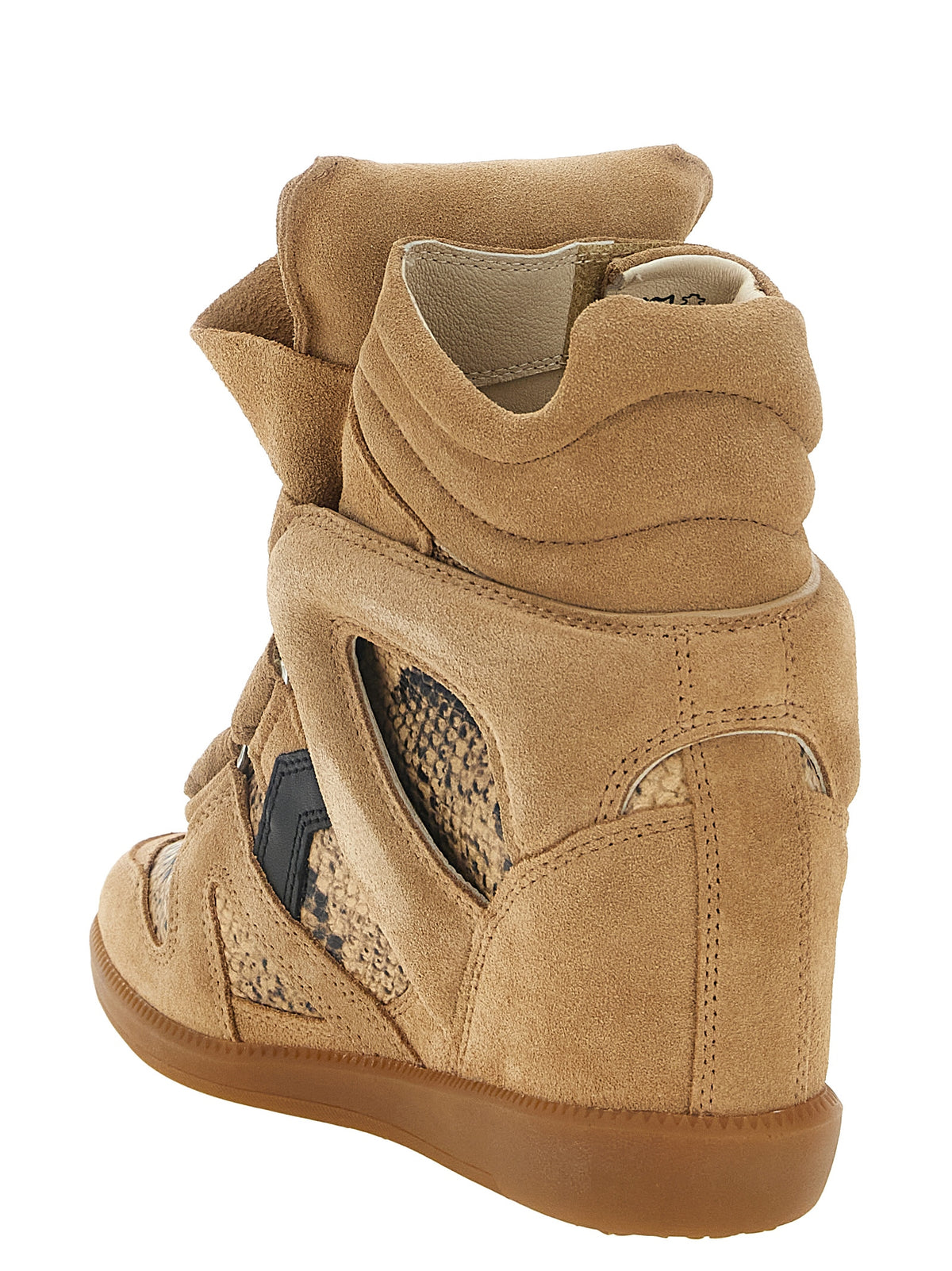 Isabel Marant Beige Cowhide Wedge Sandals