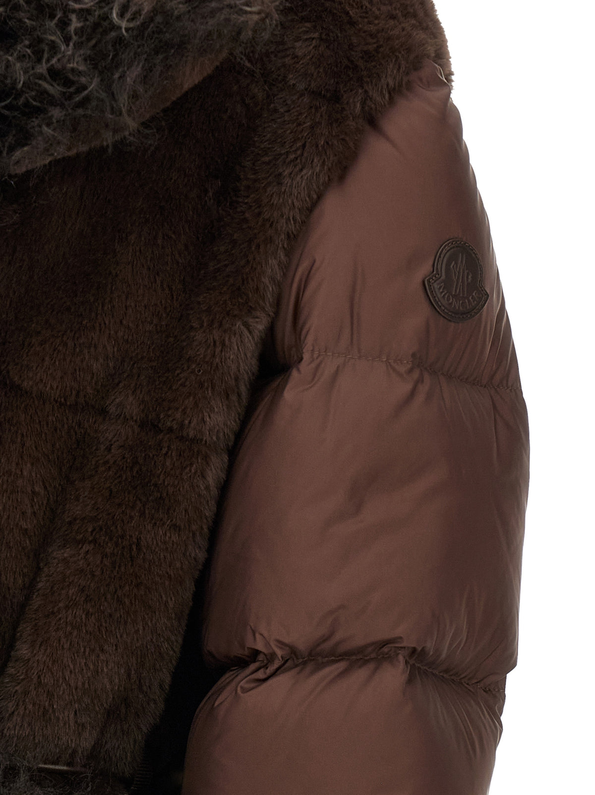 Moncler Brown Polyester Shell Jacket