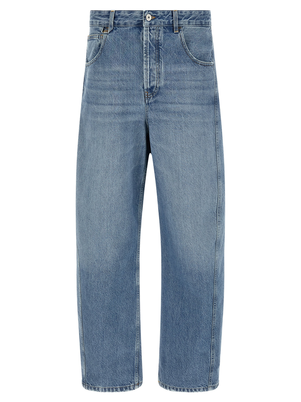 Jacquemus Blue Cotton High-Waisted Jean