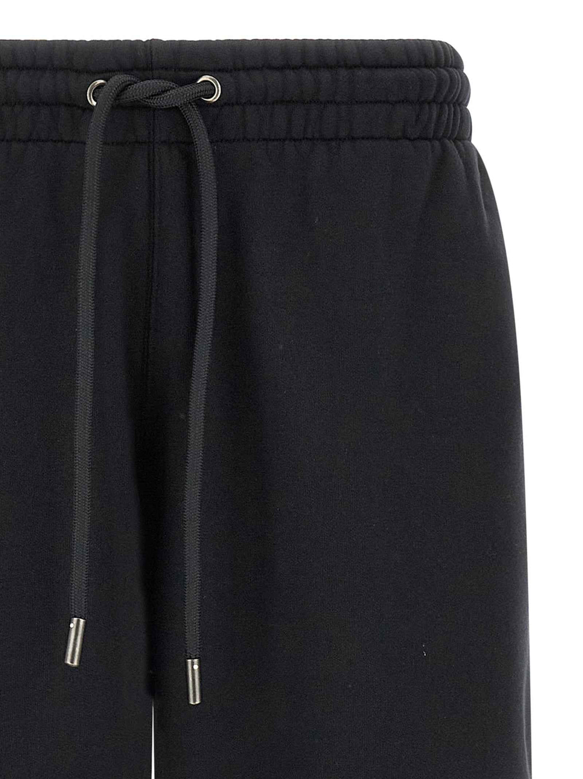Off-White Black Cotton Bermuda Shorts