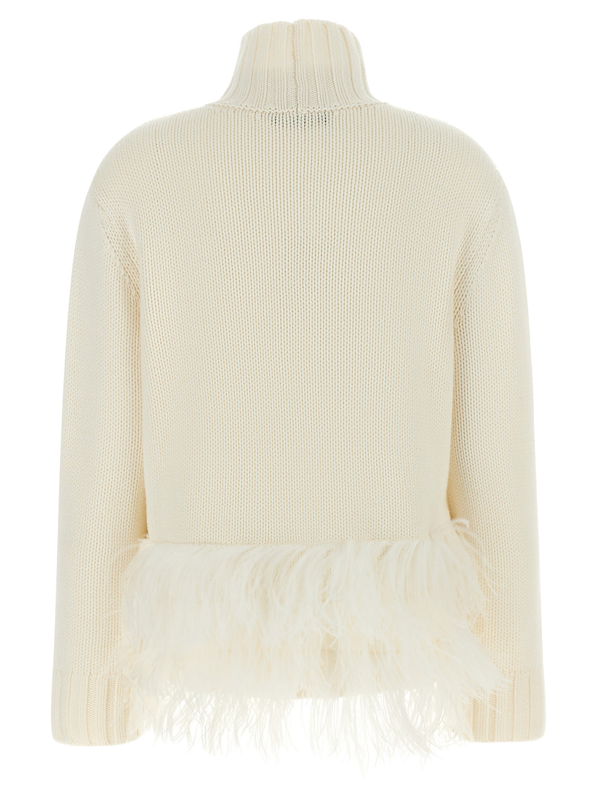 Fabiana Filippi White Virgin Wool Cardigan