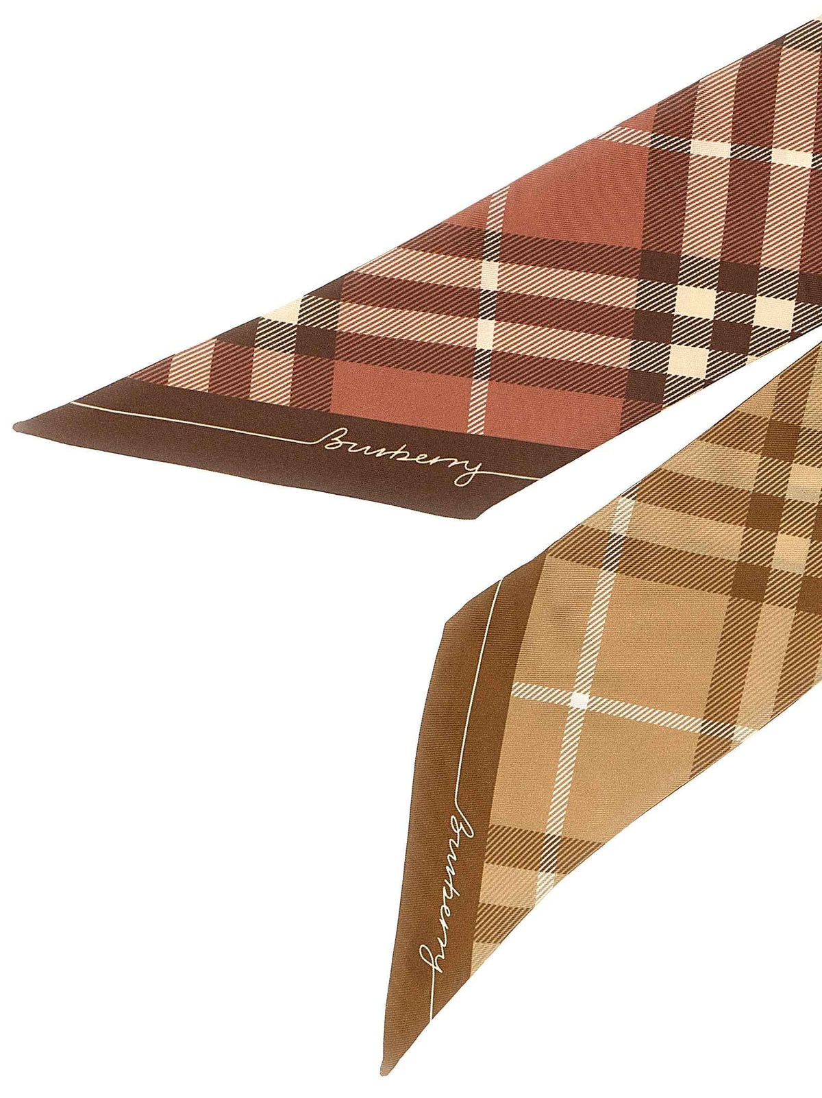Burberry Multicolor Satin Foulard