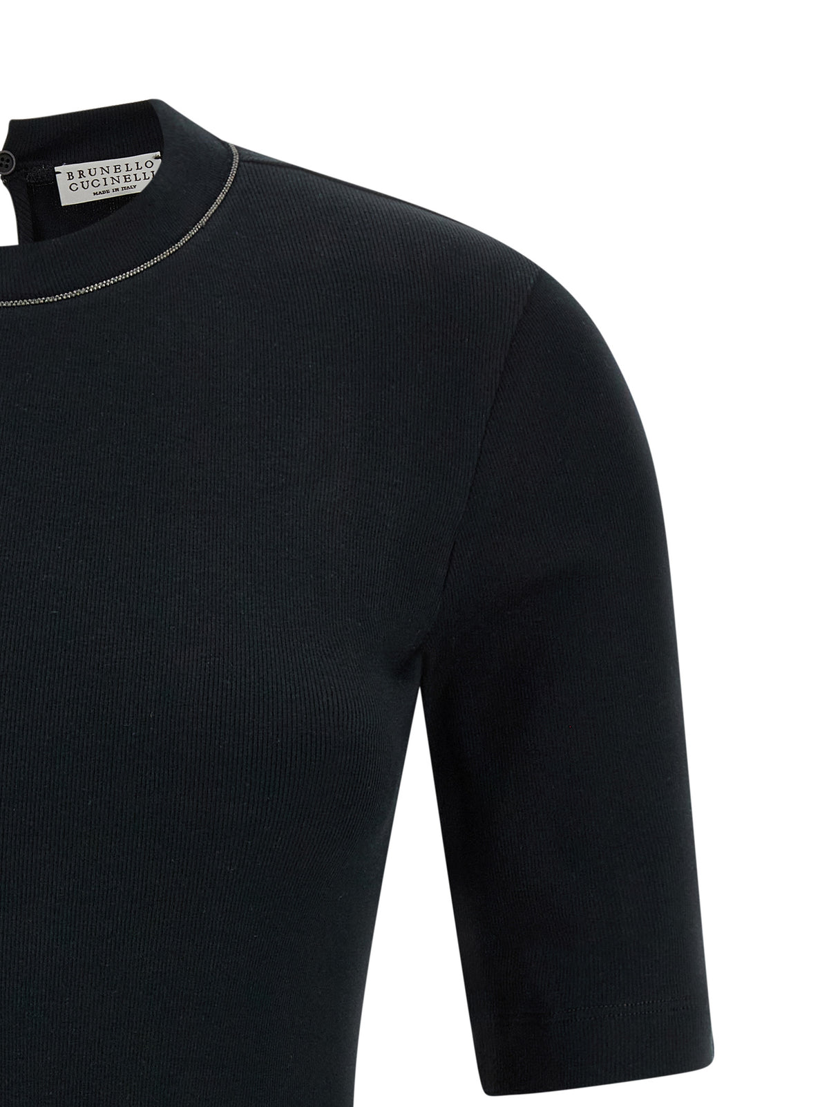 Brunello Cucinelli Black Cotton Cardigan