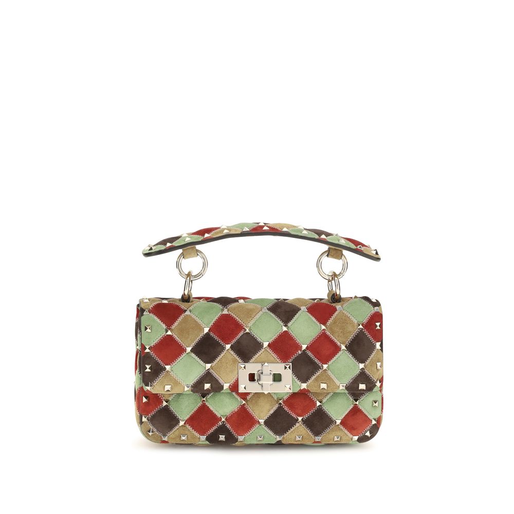 Valentino Garavani Multicolor Suede Leather Shoulder Bag