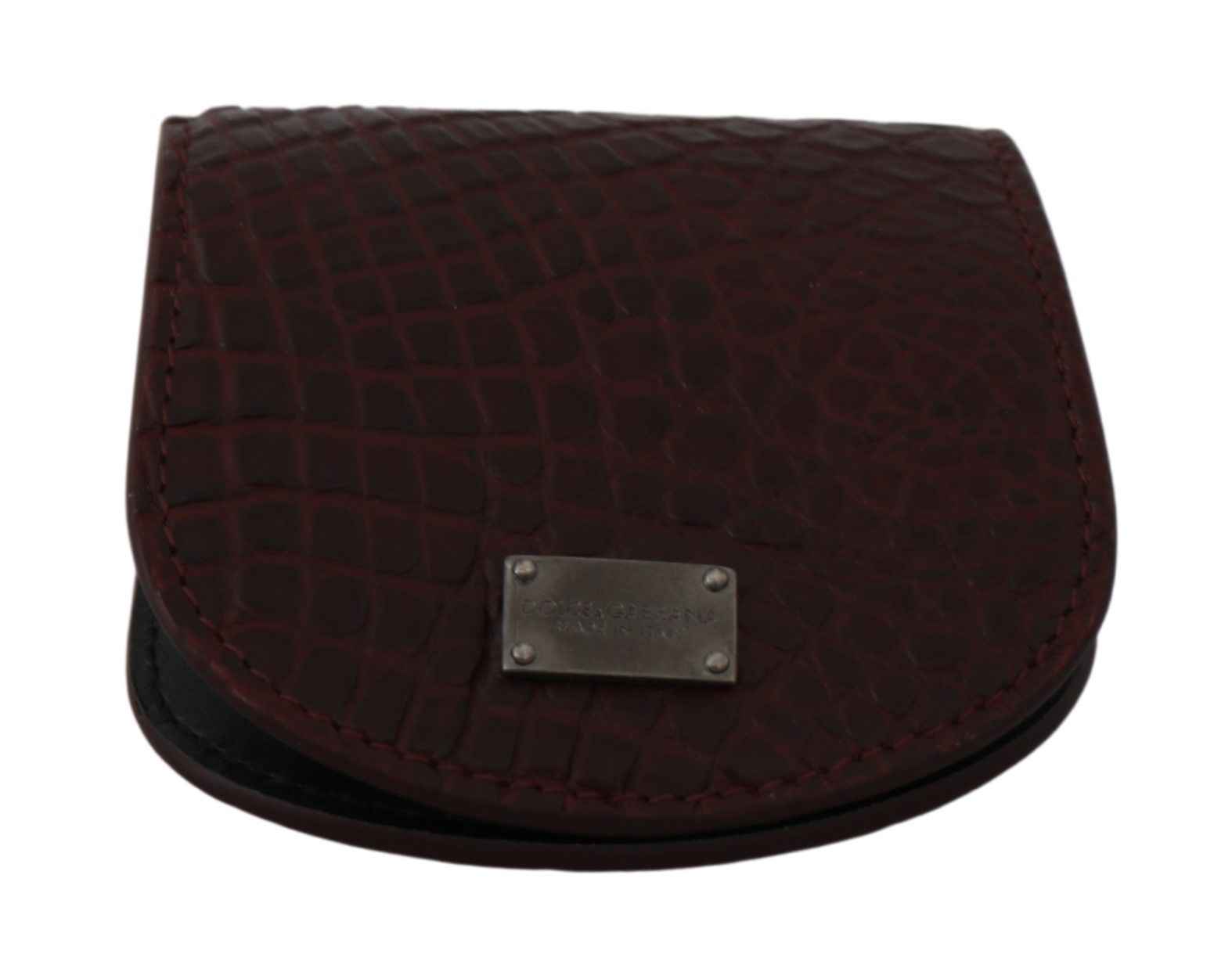 Dolce & Gabbana Brown Exotic Skin Pocket Condom Case Holder