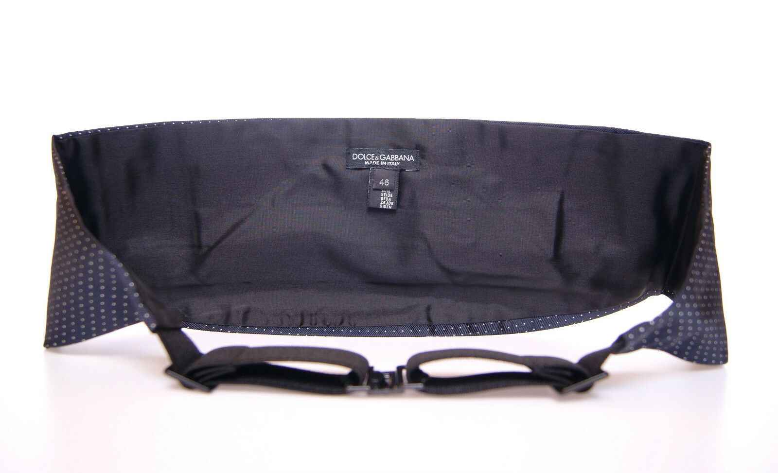 Dolce & Gabbana Blue Waist Smoking Tuxedo Cummerbund Belt