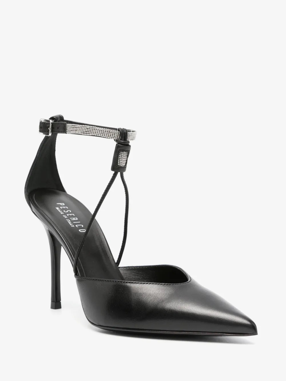 Peserico Rhinestone Leather Pumps