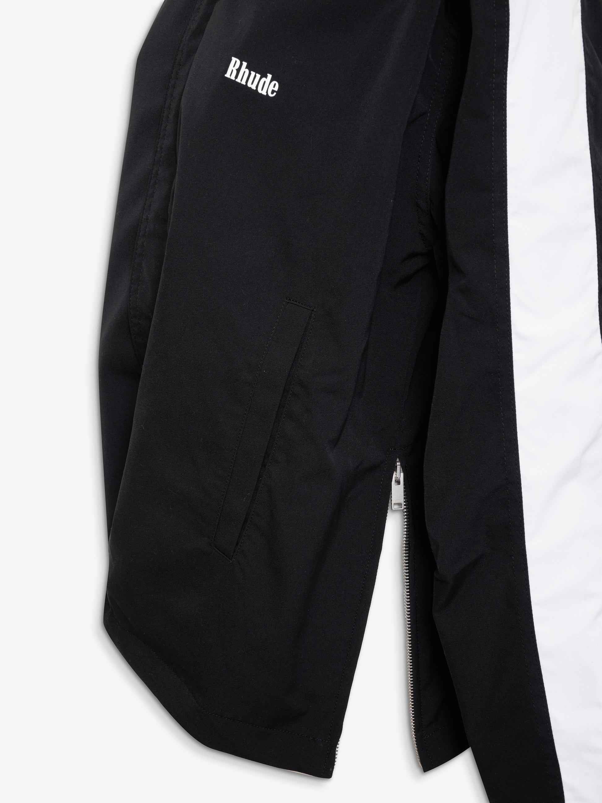 RHUDE WOMEN'S BLACK WOOL TRACKSUIT JACKET