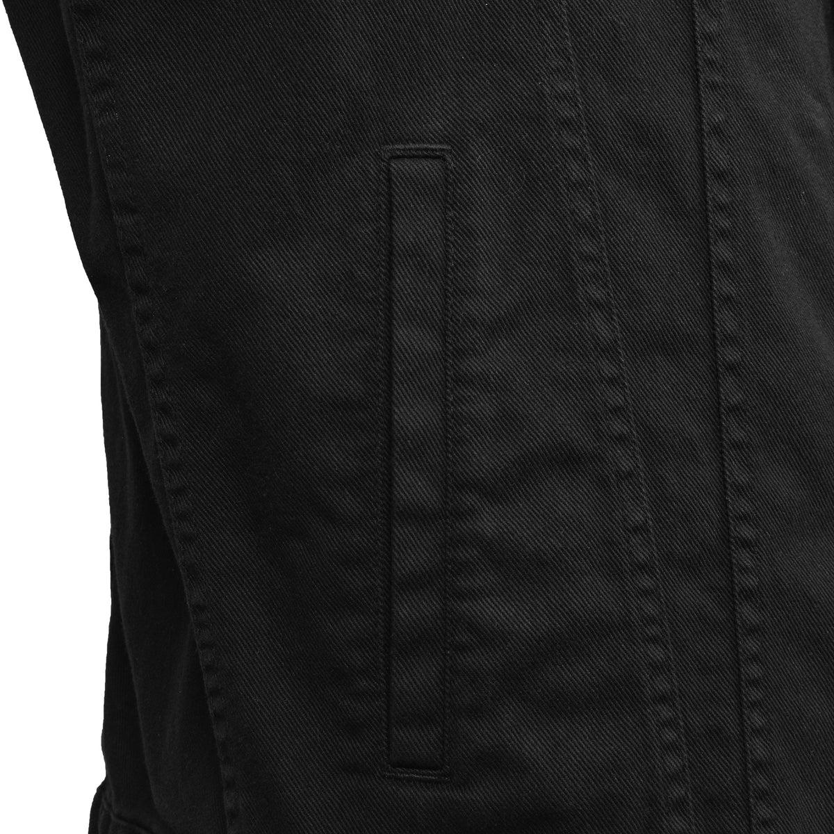 BRUNELLO CUCINELLI MEN'S BLACK DENIM JACKET