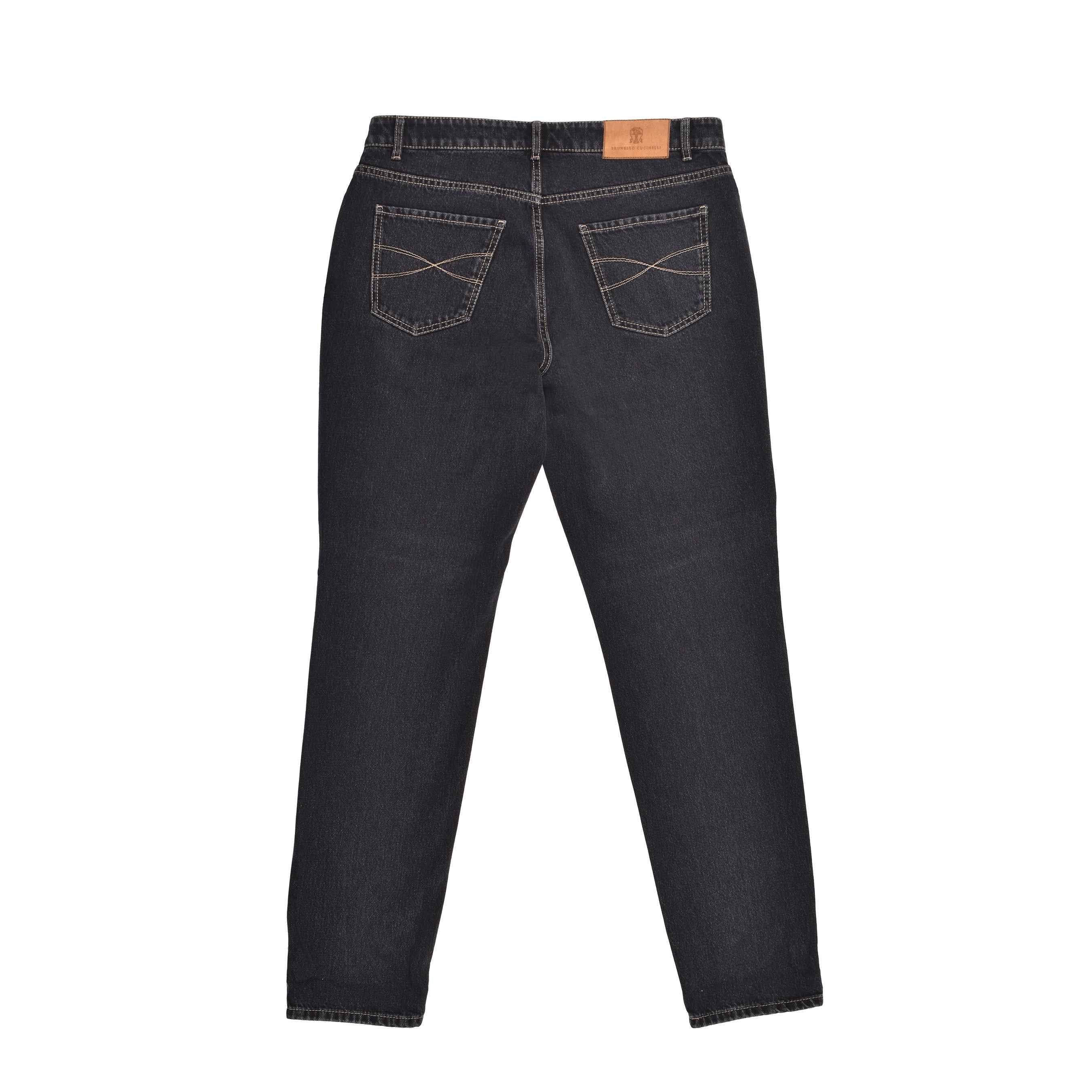 BRUNELLO CUCINELLI MEN'S TRADITIONAL FIT FIVE POCKET DENIM STYLE JEAN PANTS NEW