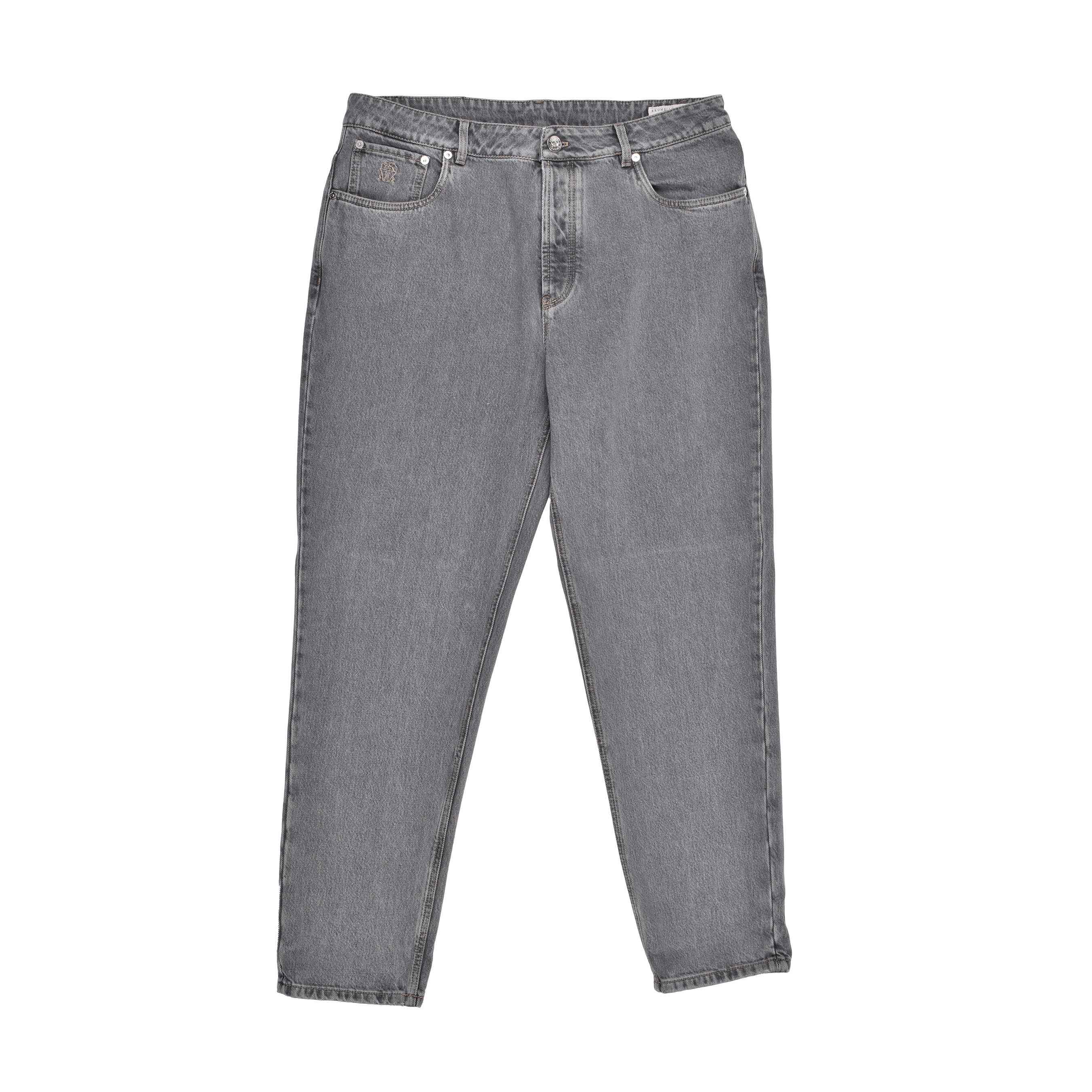BRUNELLO CUCINELLI MEN'S STRAIGHT FIT FIVE POCKET DENIM STYLE JEAN PANTS NEW