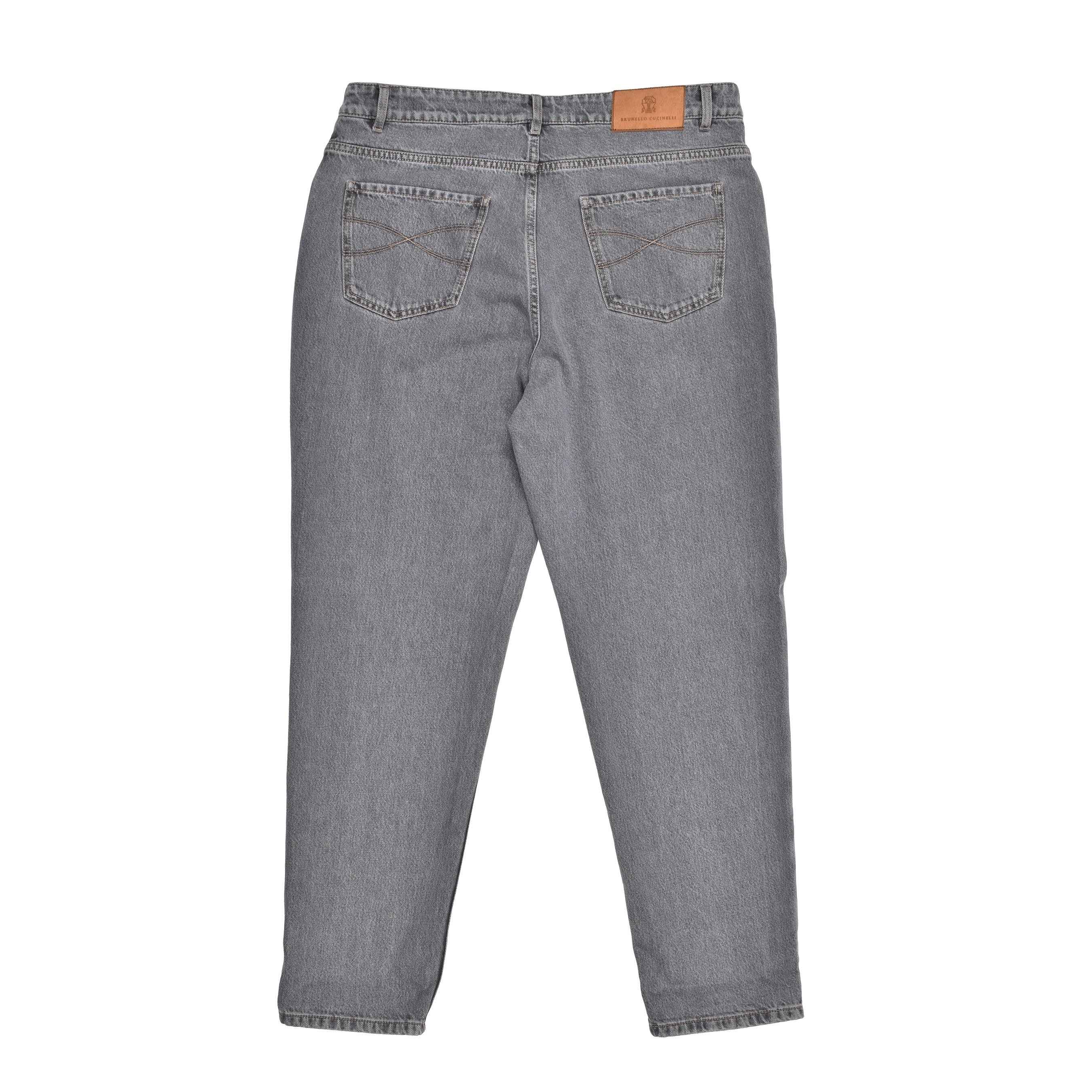 BRUNELLO CUCINELLI MEN'S STRAIGHT FIT FIVE POCKET DENIM STYLE JEAN PANTS NEW