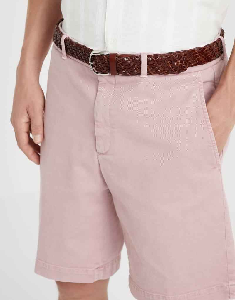 BRUNELLO CUCINELLI MEN'S ROSE TAILORED BERMUDA SHORTS