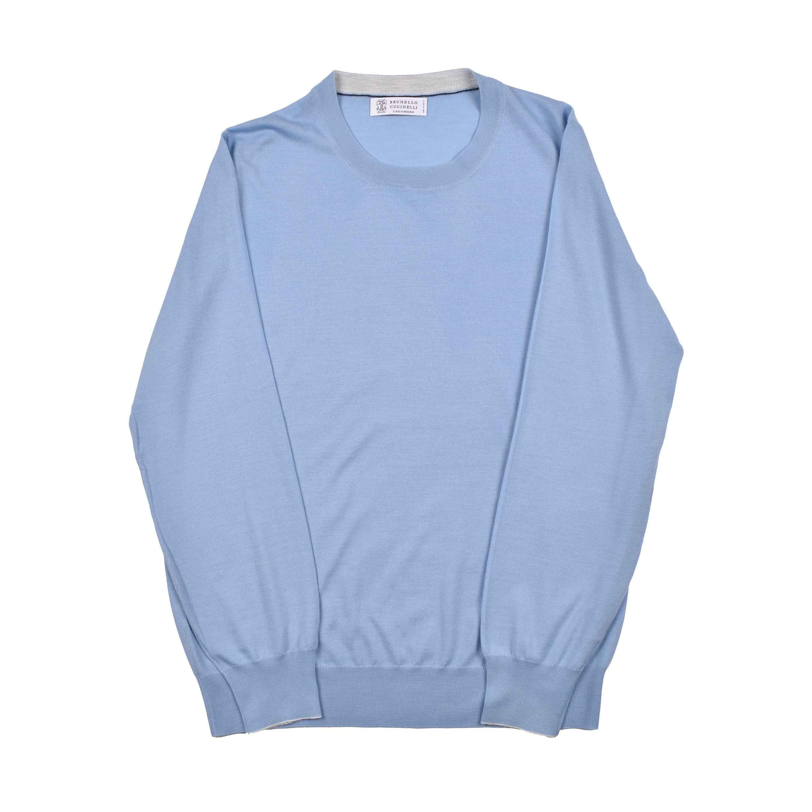 BRUNELLO CUCINELLI MEN'S CASHMERE BLEND CREW NECK CASUAL SWEATER/PULLOVER NEW