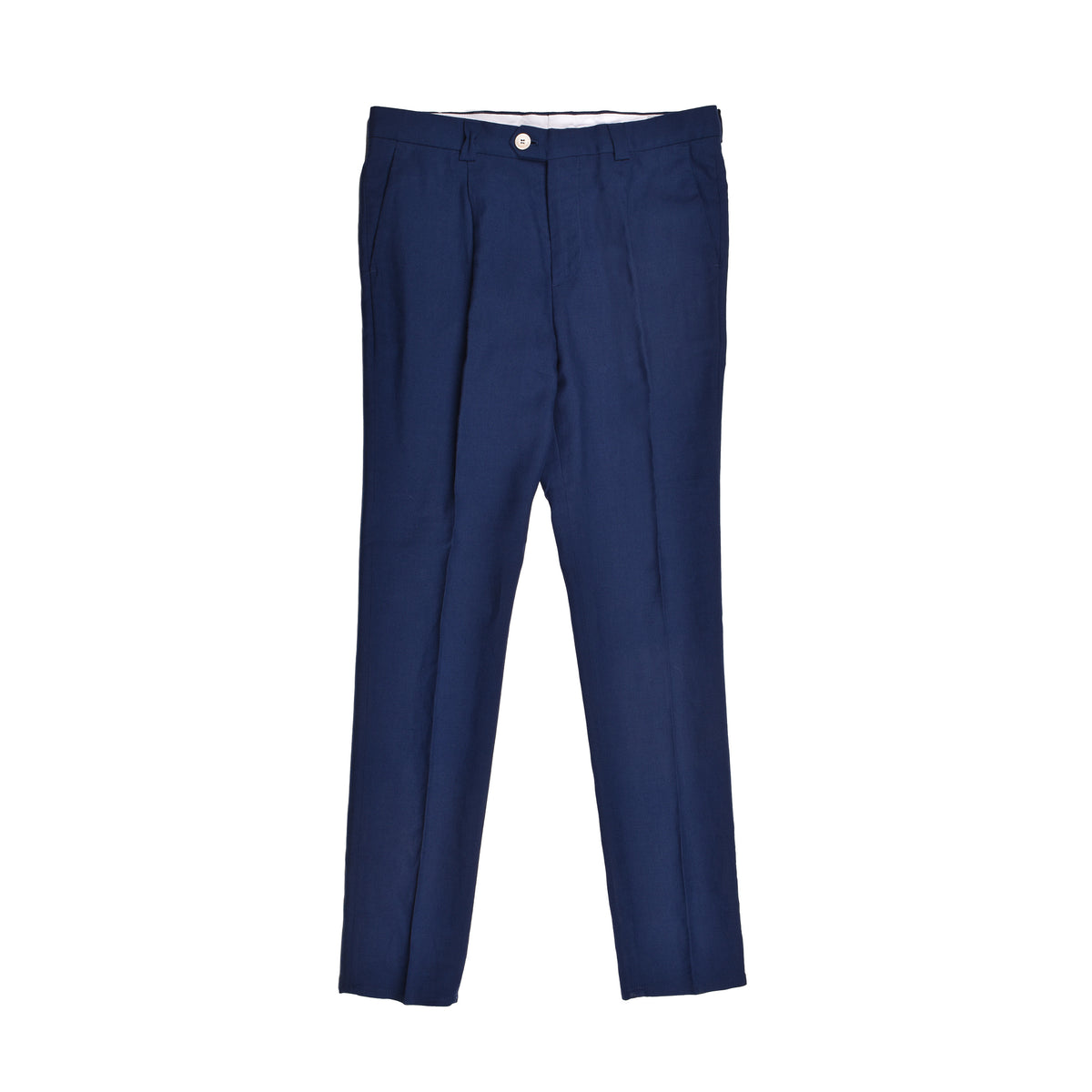 BRUNELLO CUCINELLI MEN'S NAVY TAILORED TROUSERS
