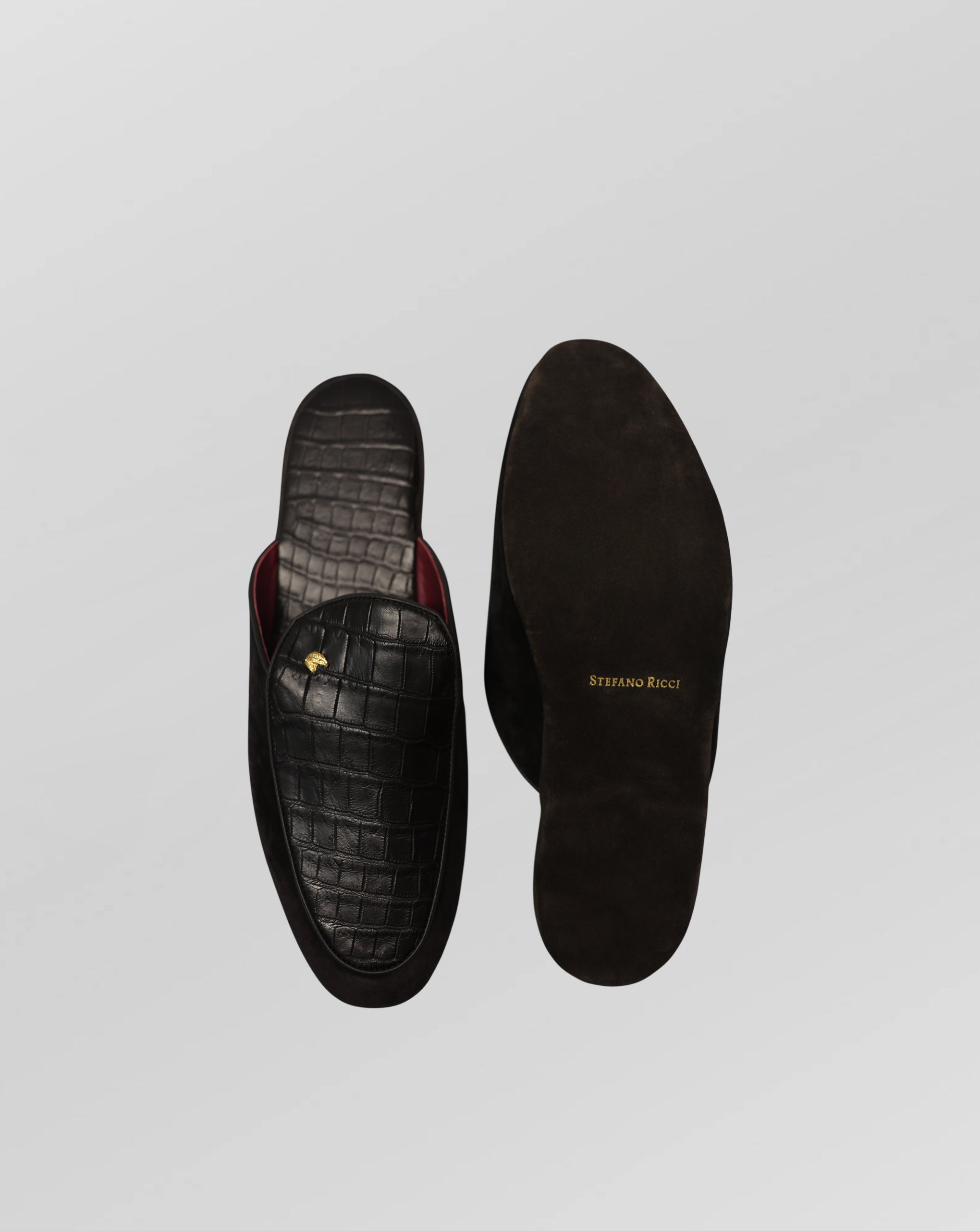 Stefano Ricci Crocodile Leather Loafers Luxury Slip-On