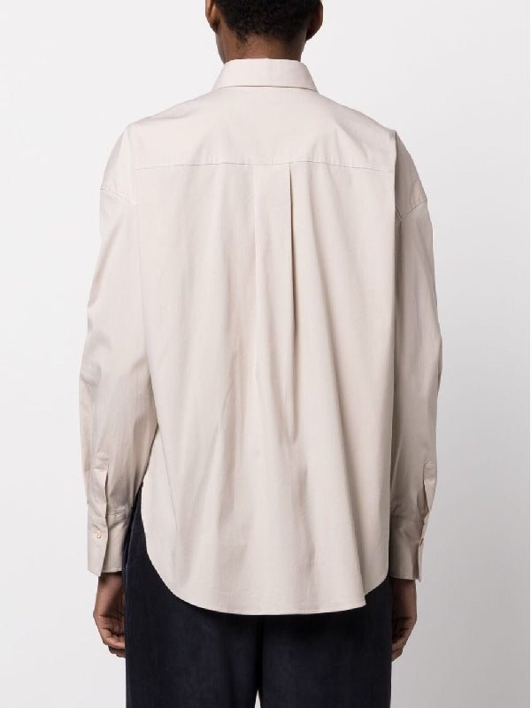 BRUNELLO CUCINELLI WOMEN'S LIGHT BEIGE TAILORED SHIRT