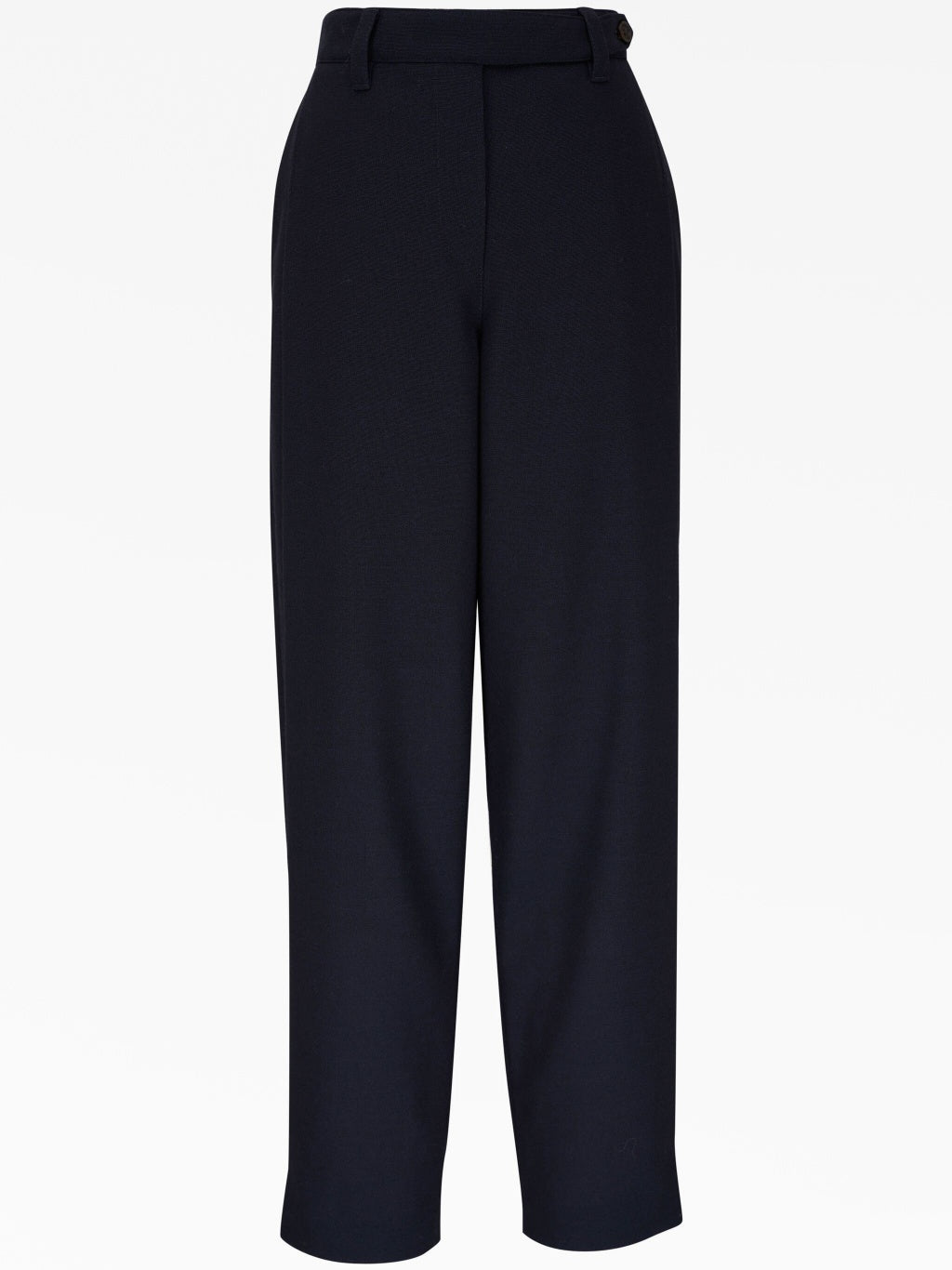 BRUNELLO CUCINELLI WOMEN'S MIDNIGHT BLUE TAILORED TROUSERS