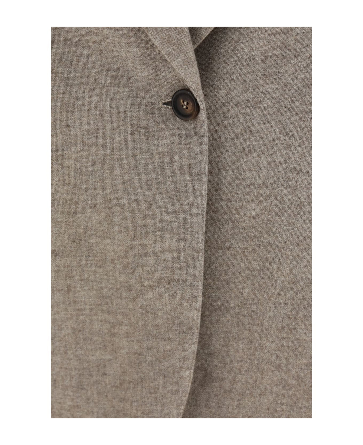 BRUNELLO CUCINELLI WOMEN'S SAND WOOL RELAXED JACKET