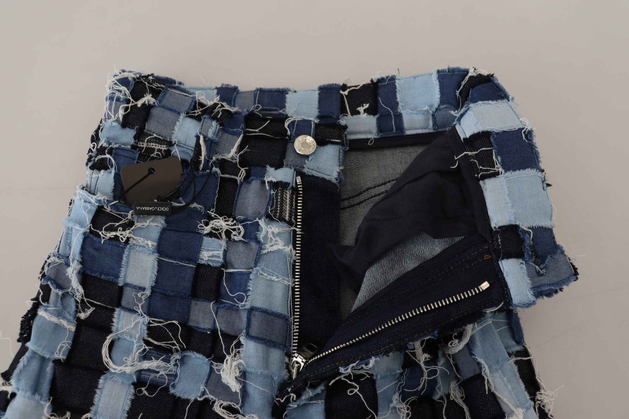 Dolce & Gabbana Multicolor Patchwork Cotton Denim Jeans