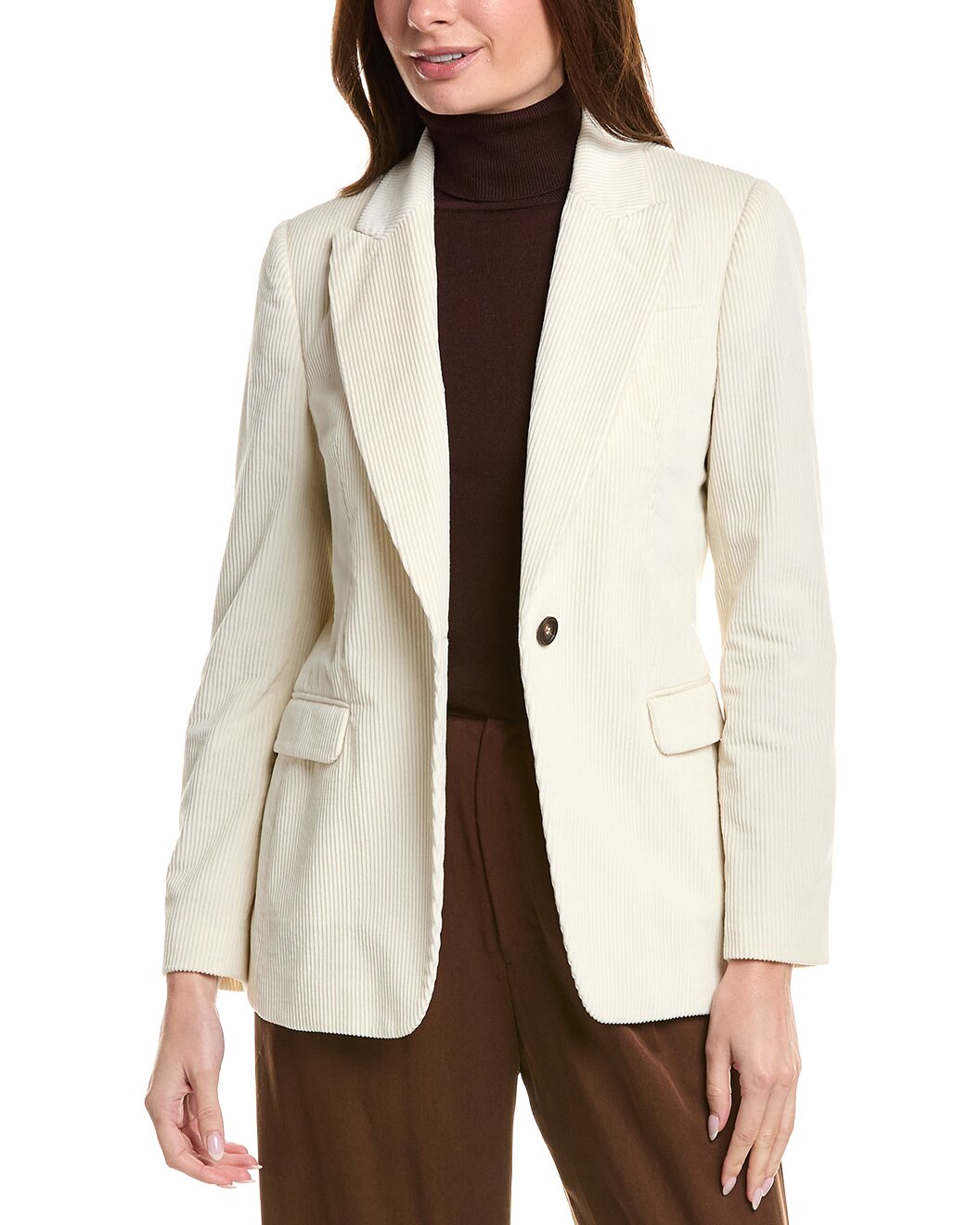 BRUNELLO CUCINELLI WOMEN'S OFF WHITE COTTON JACKET