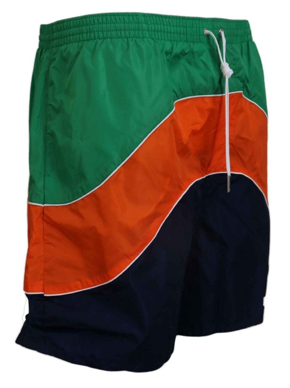 Dsquared² Multicolor Logo Print Men Beachwear Swimwear Short