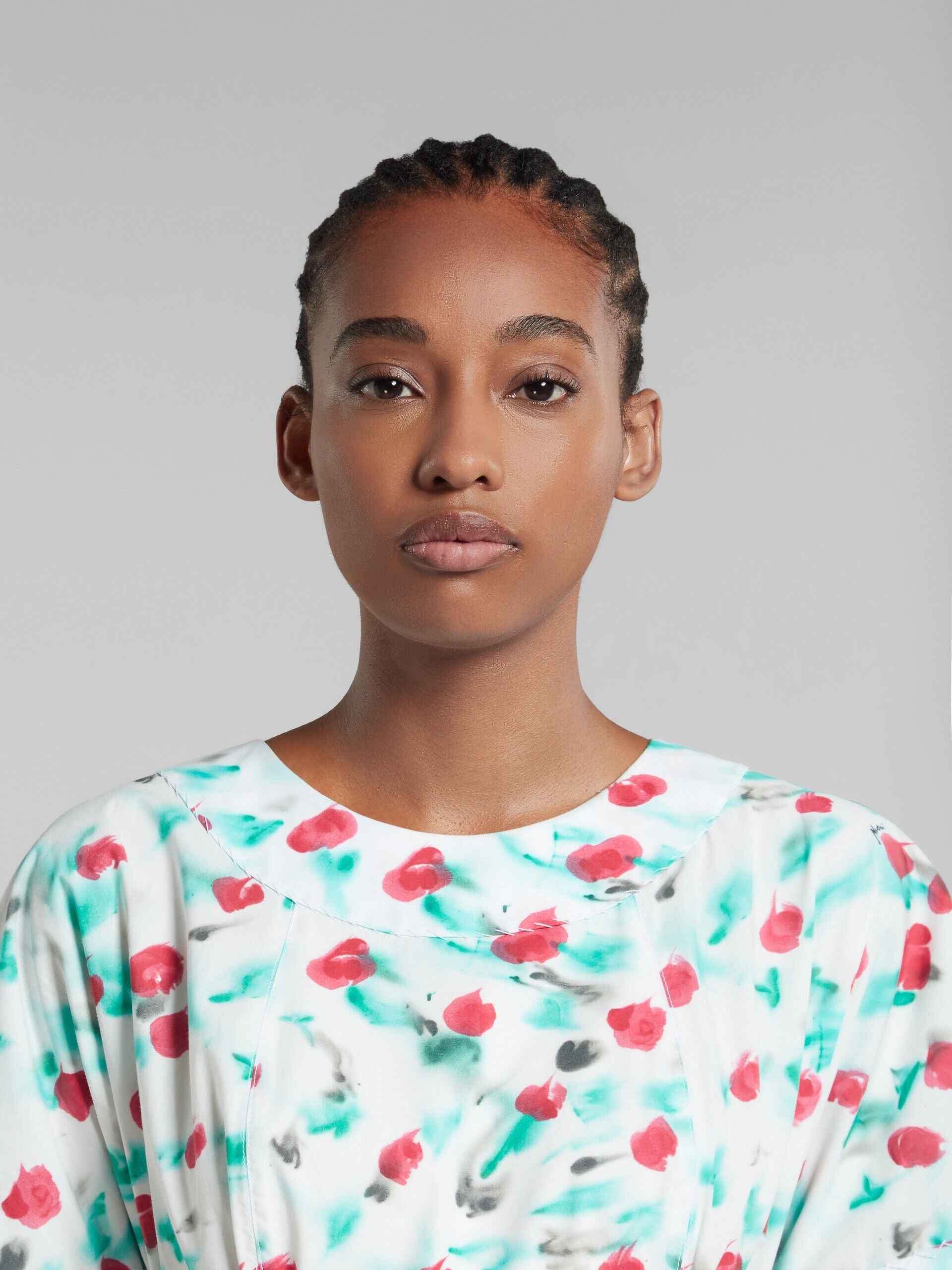 MARNI WOMEN'S FLORAL PRINT MIDI DRESS