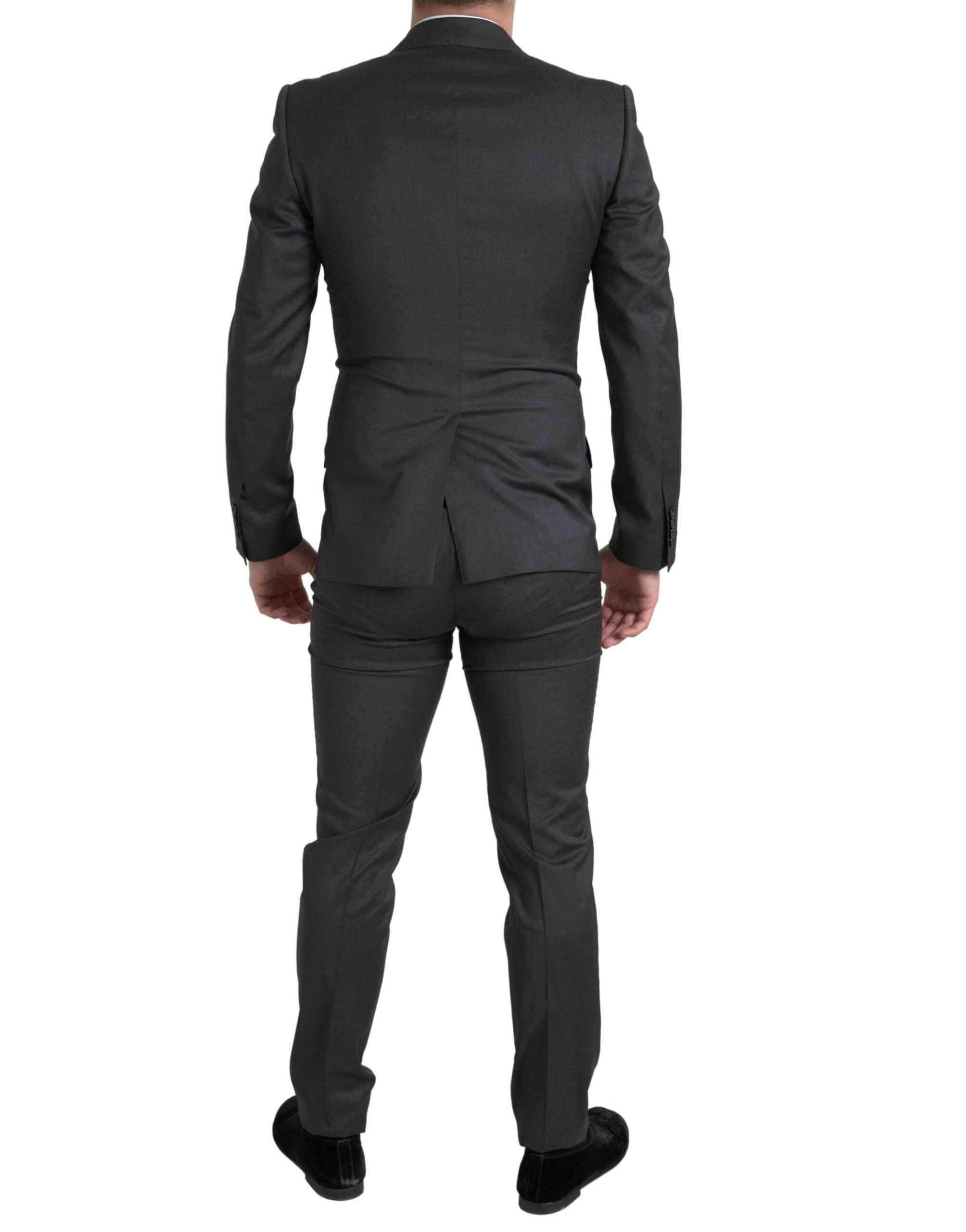 Dolce & Gabbana Gray 2 Piece Double Breasted SICILIA Suit