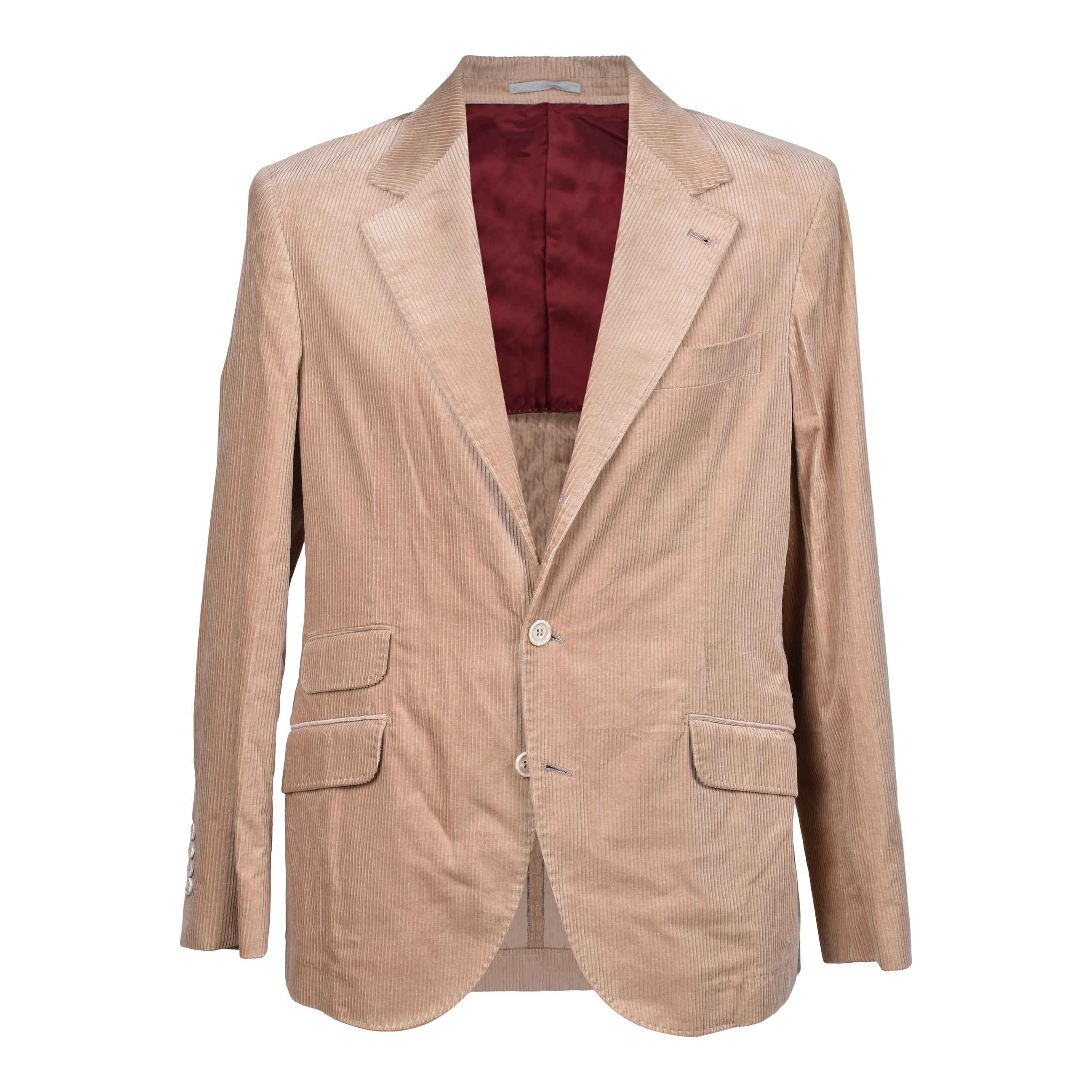 BRUNELLO CUCINELLI MEN'S CAMEL CORDUROY BLAZER