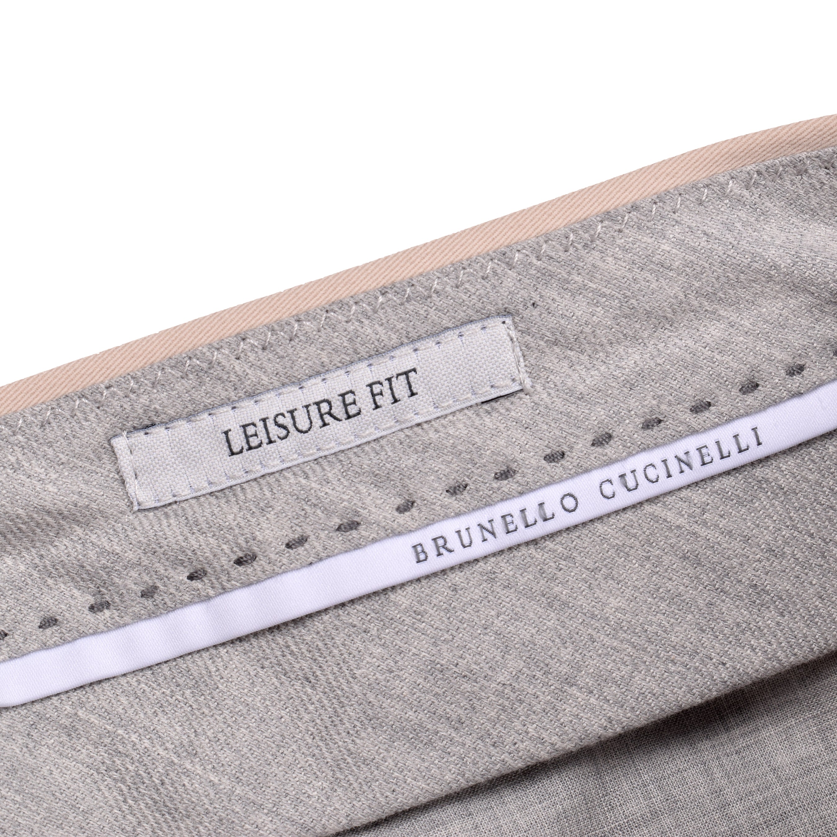 BRUNELLO CUCINELLI MEN'S BEIGE THREE-BUTTON CASUAL SUIT