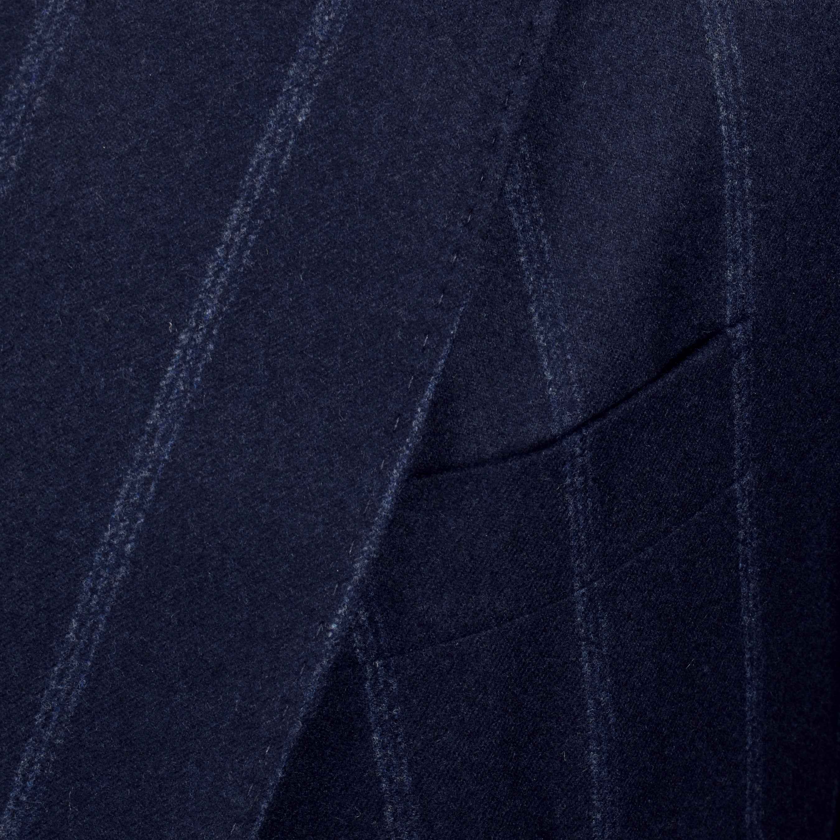 BRUNELLO CUCINELLI MEN'S BLUE CASHMERE BLEND STRIPED SUIT
