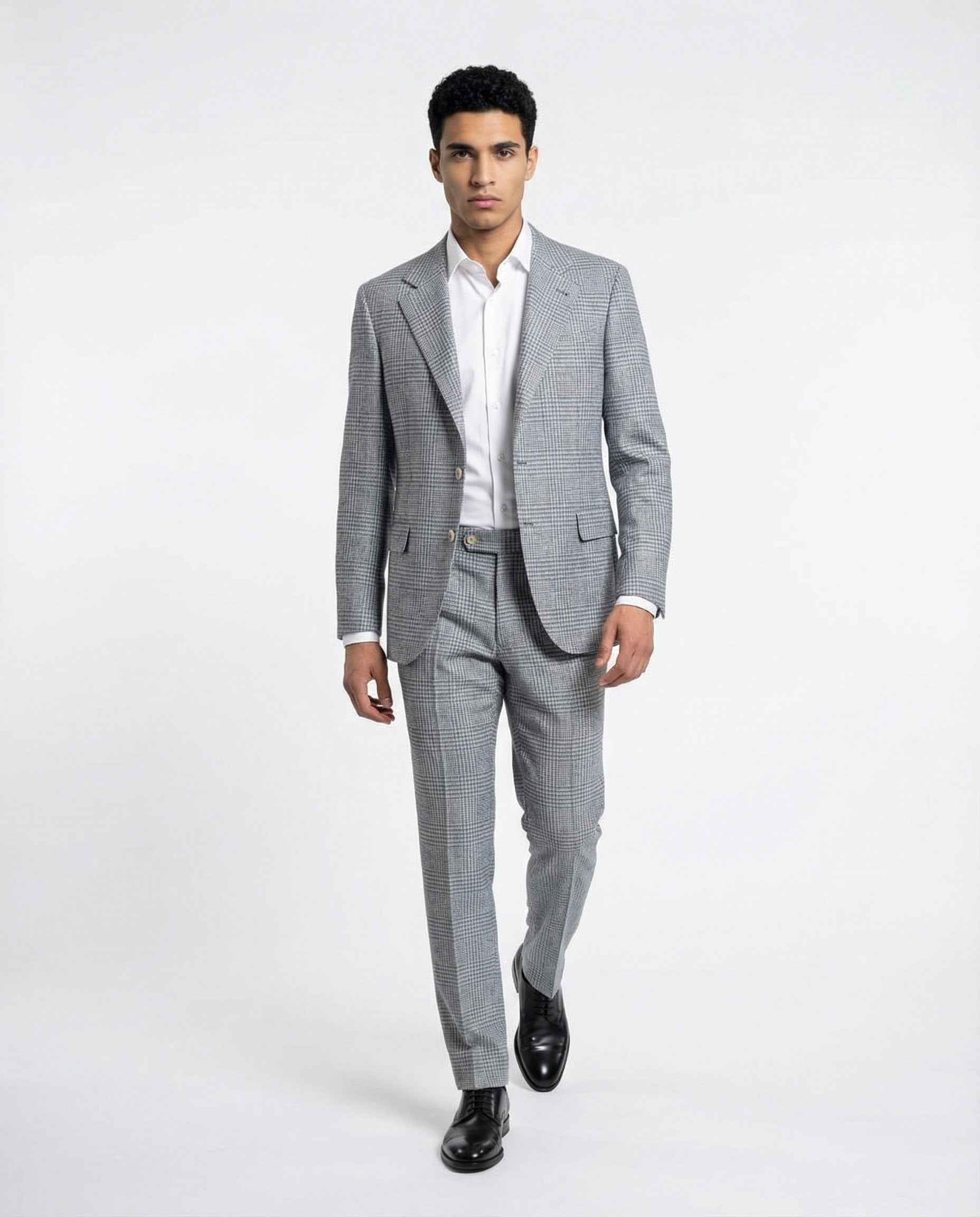 BRUNELLO CUCINELLI MEN'S CELESTE WOOL BLEND LEISURE SUIT