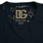 Dolce & Gabbana Dark Blue Cotton Round Neck Short Sleeves T-shirt