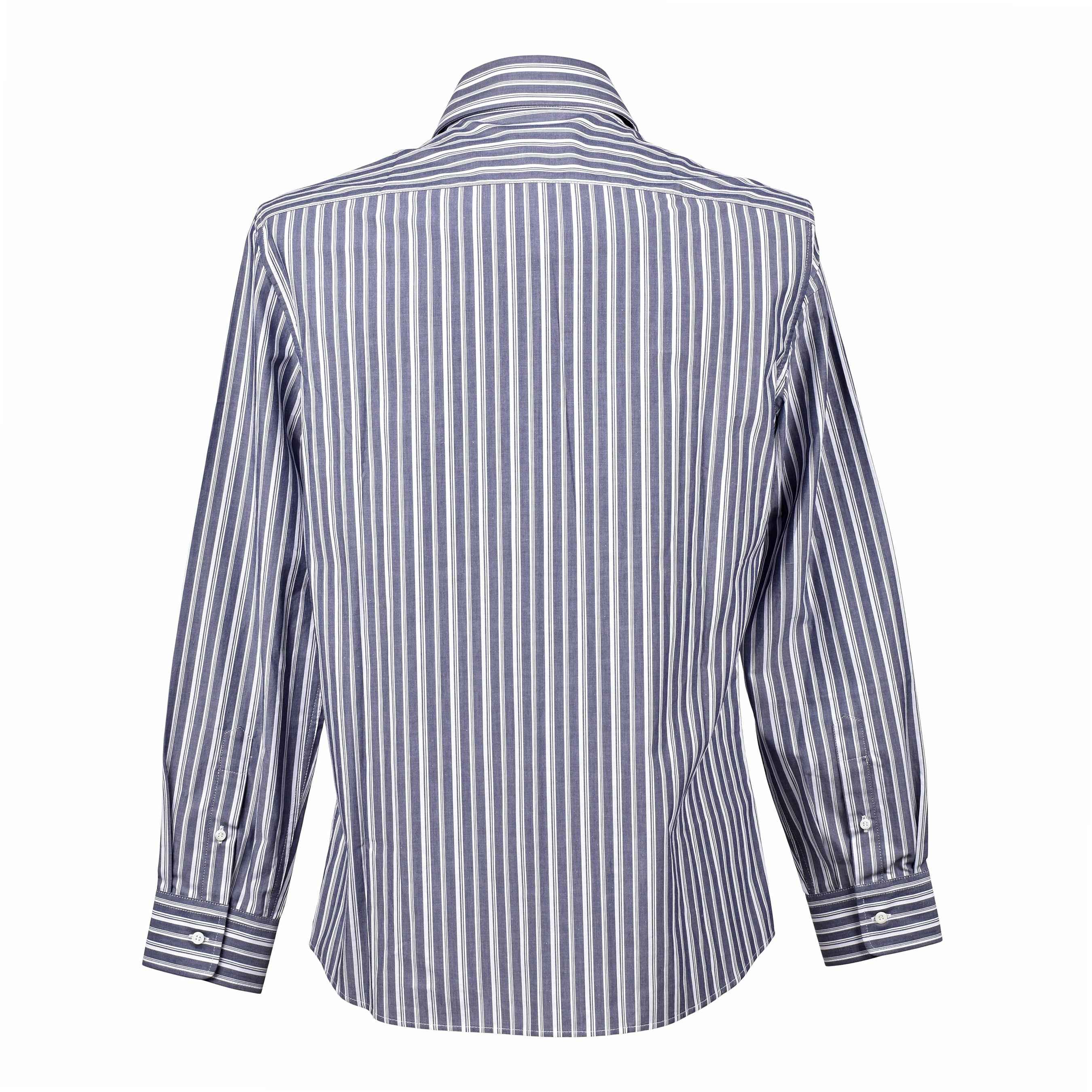 BRUNELLO CUCINELLI MEN'S STRIPED TAILORED SHIRT