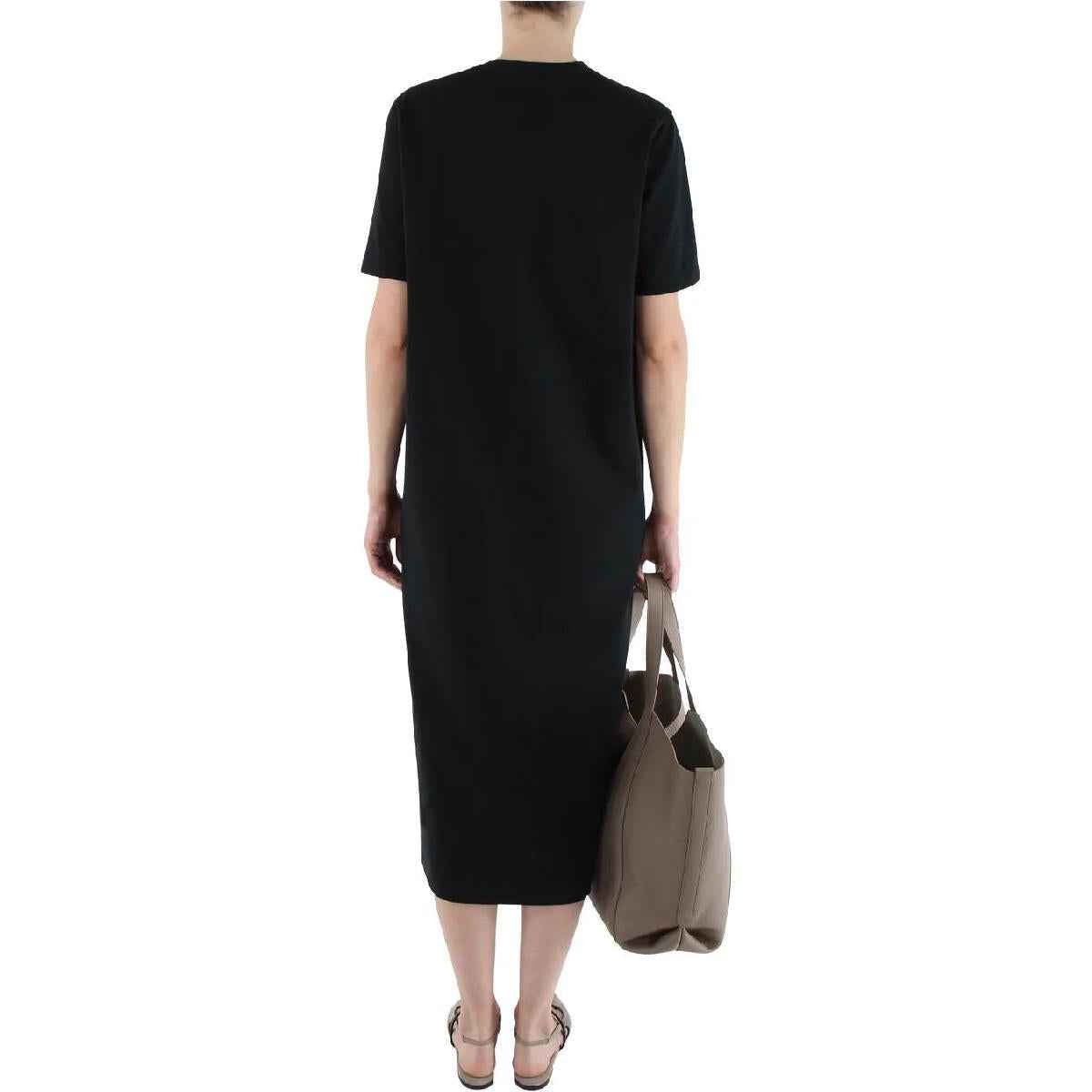 BRUNELLO CUCINELLI WOMEN'S BLACK EMBROIDERED STRAIGHT DRESS