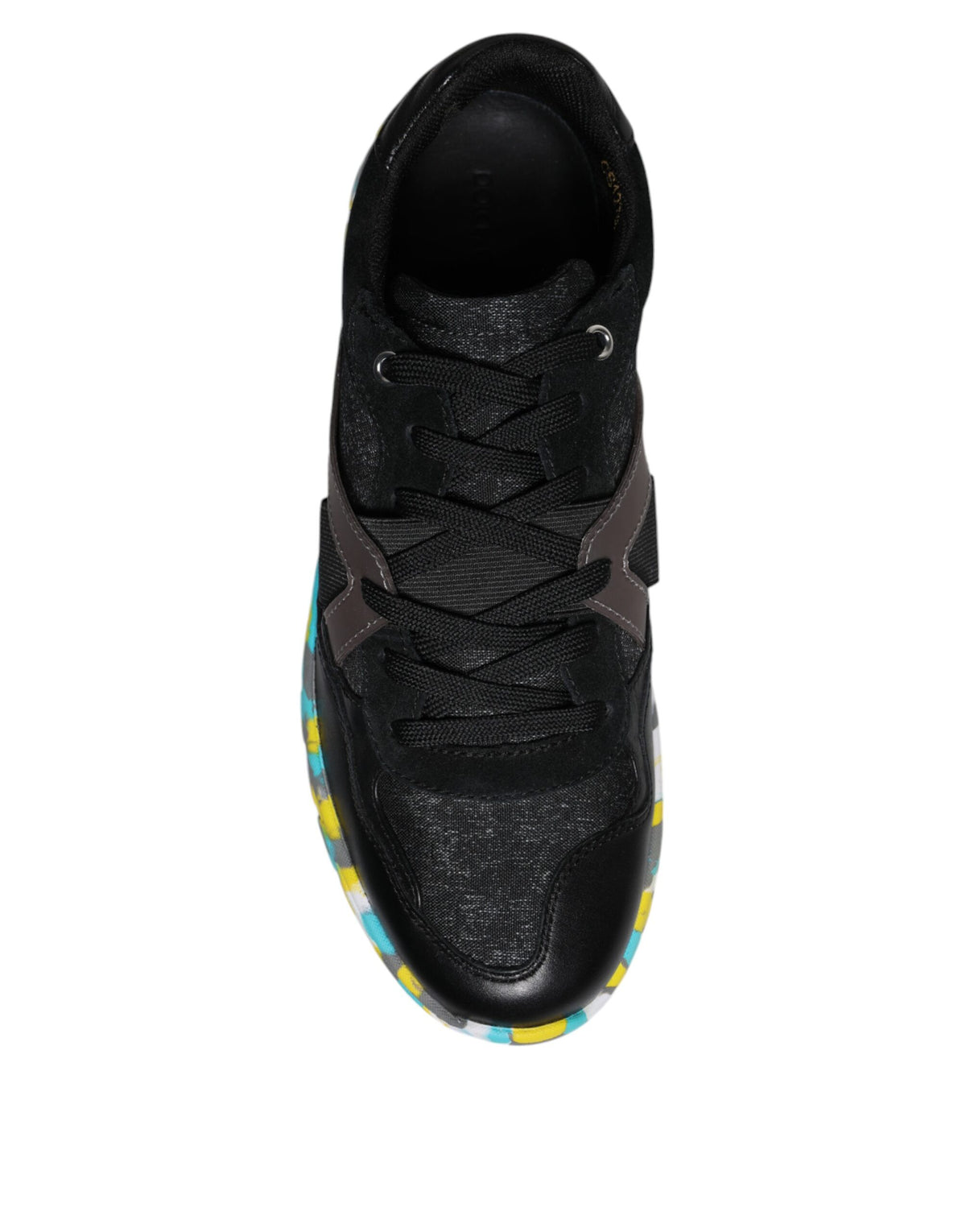 Dolce & Gabbana Black Polyester Low Top Men Sneakers Shoes