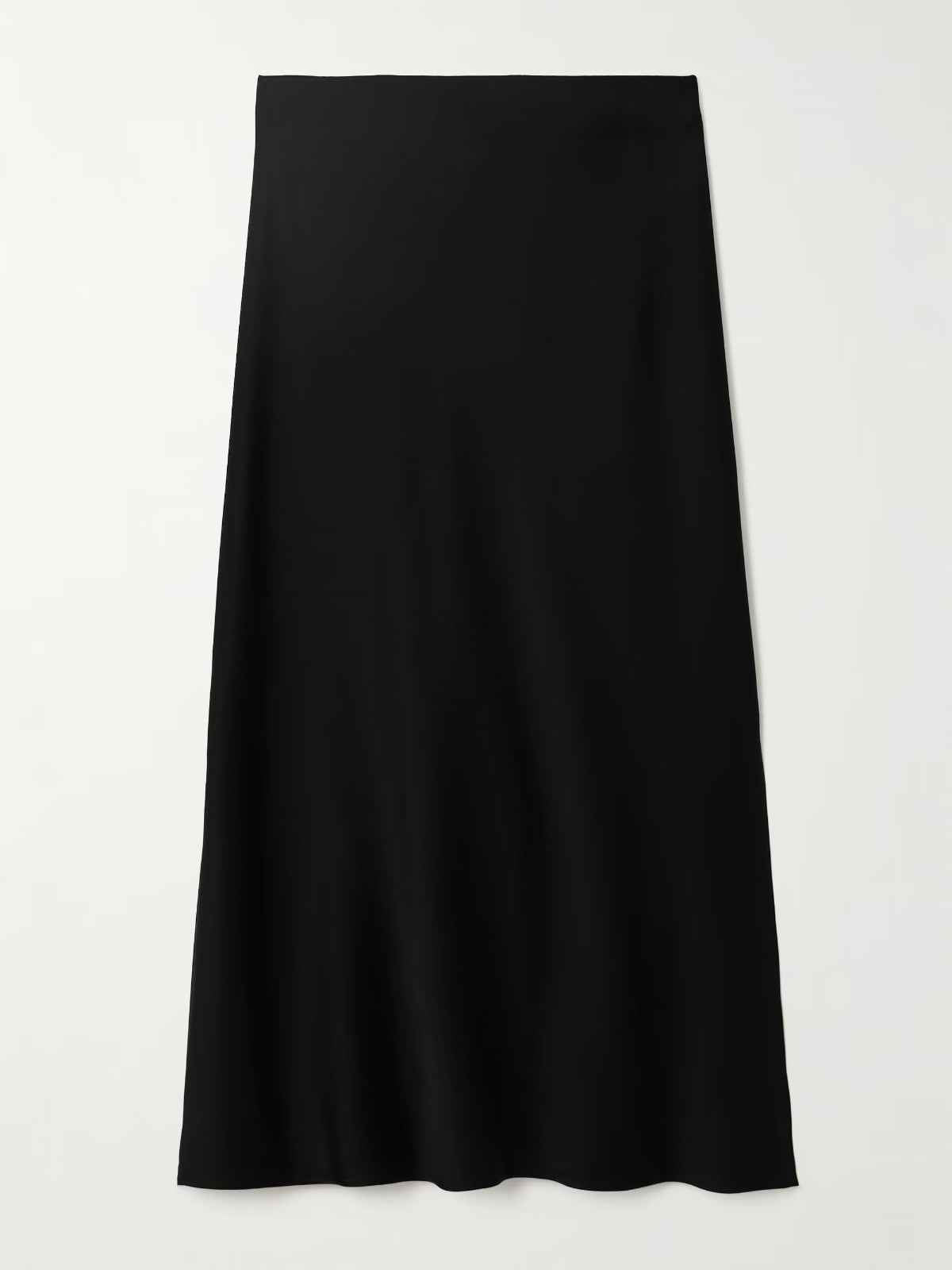 BRUNELLO CUCINELLI WOMEN'S BLACK SILK BLEND MIDI SKIRT
