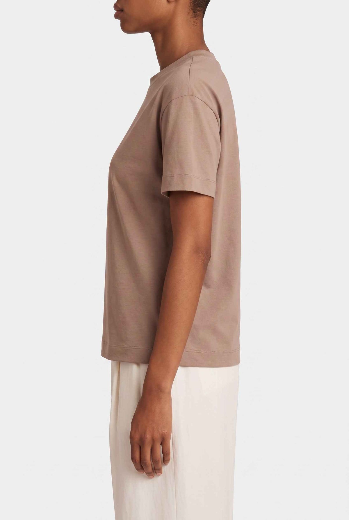 BRUNELLO CUCINELLI WOMEN'S COYOTE COTTON RELAXED SHIRT
