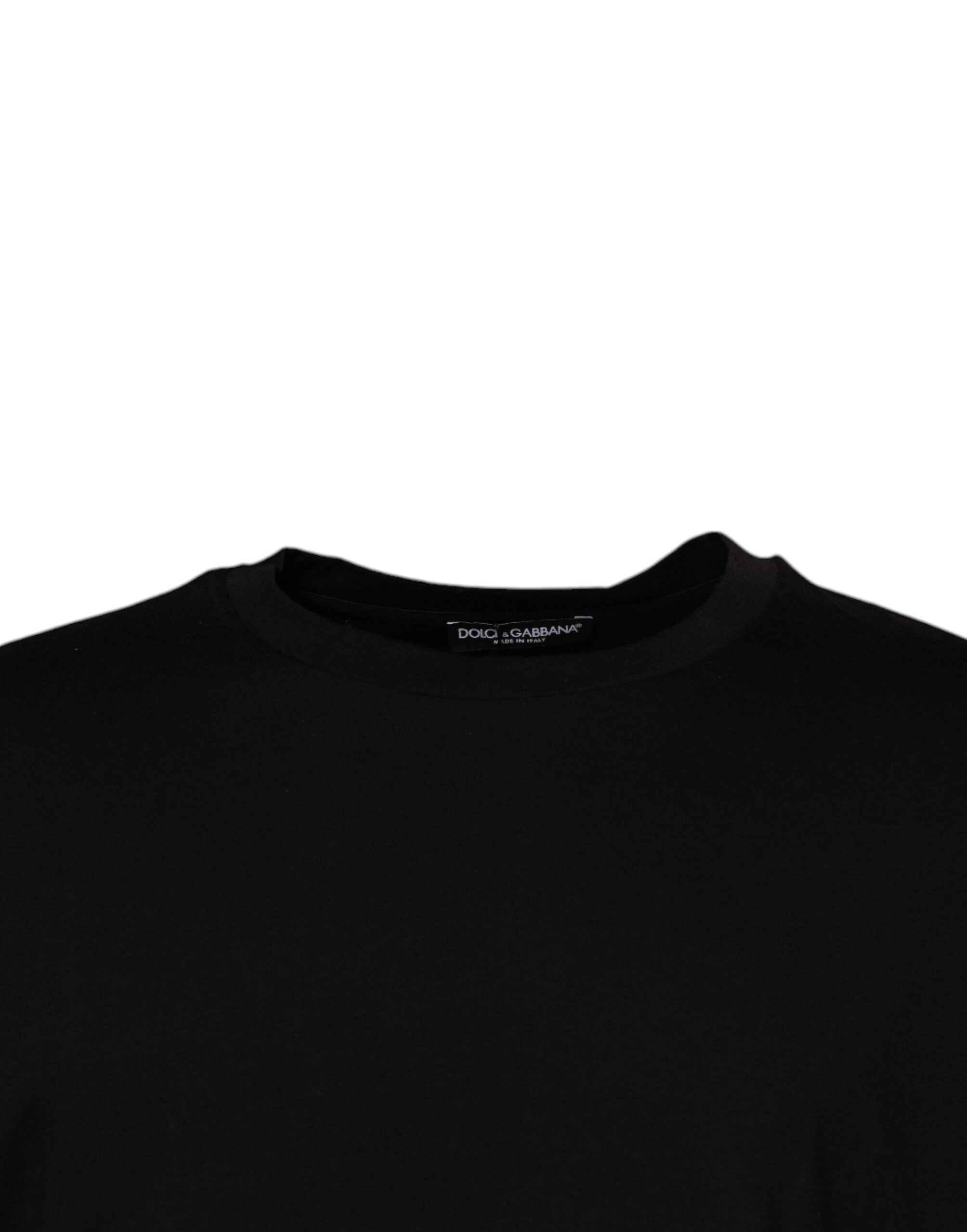 Dolce & Gabbana Black Crew Neck Short Sleeve T-shirt