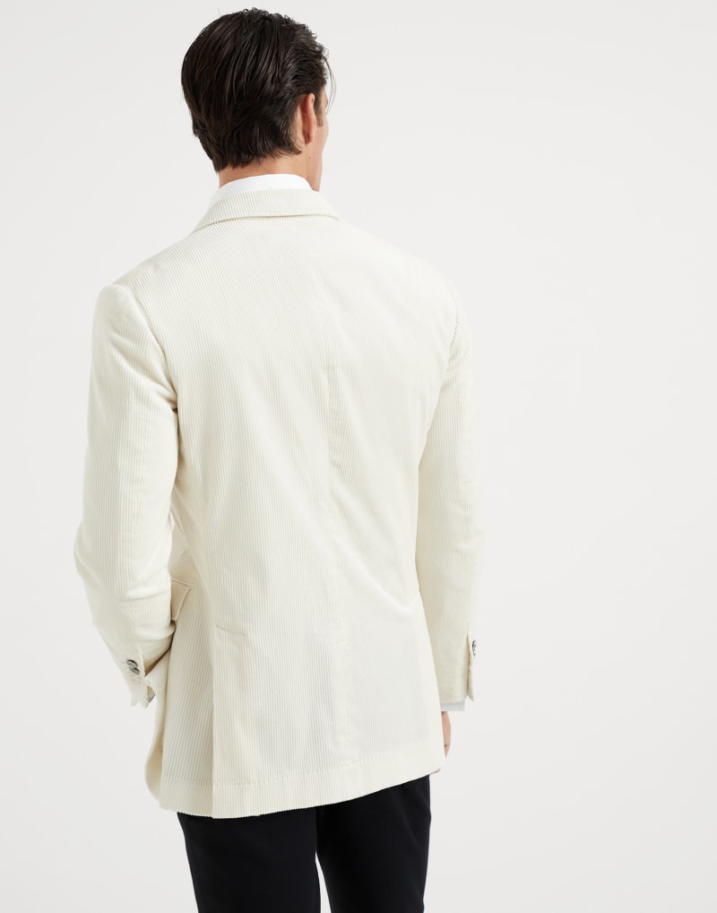 BRUNELLO CUCINELLI MEN'S MILK COTTON CORDUROY BLAZER