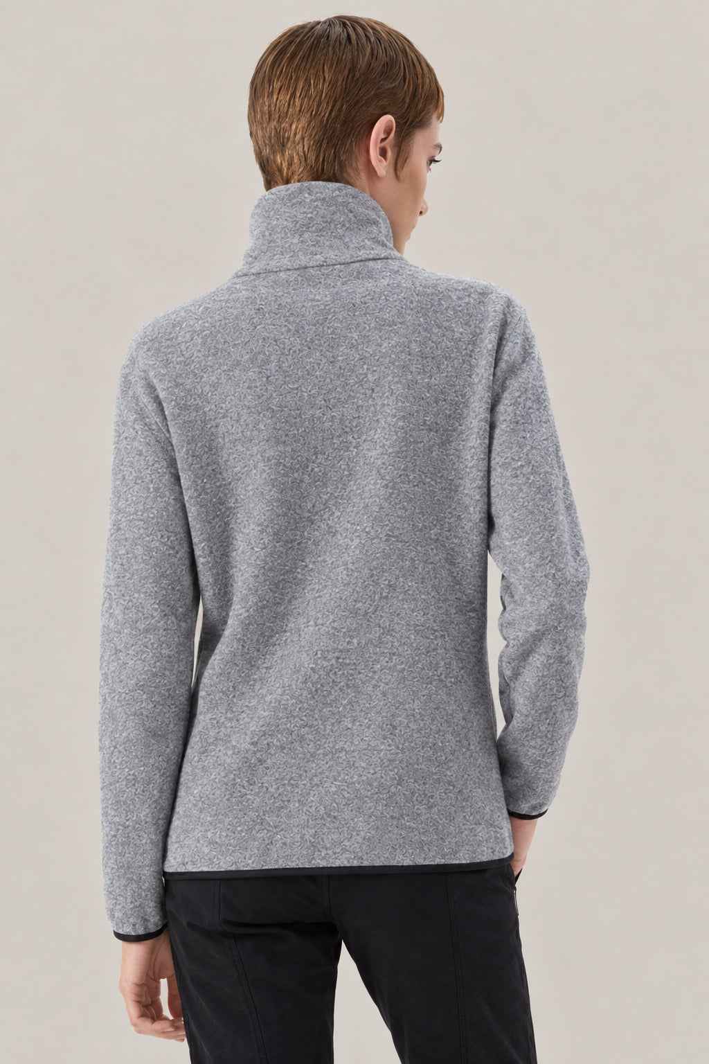 BRUNELLO CUCINELLI WOMEN'S GREY WOOL BLEND SWEATER