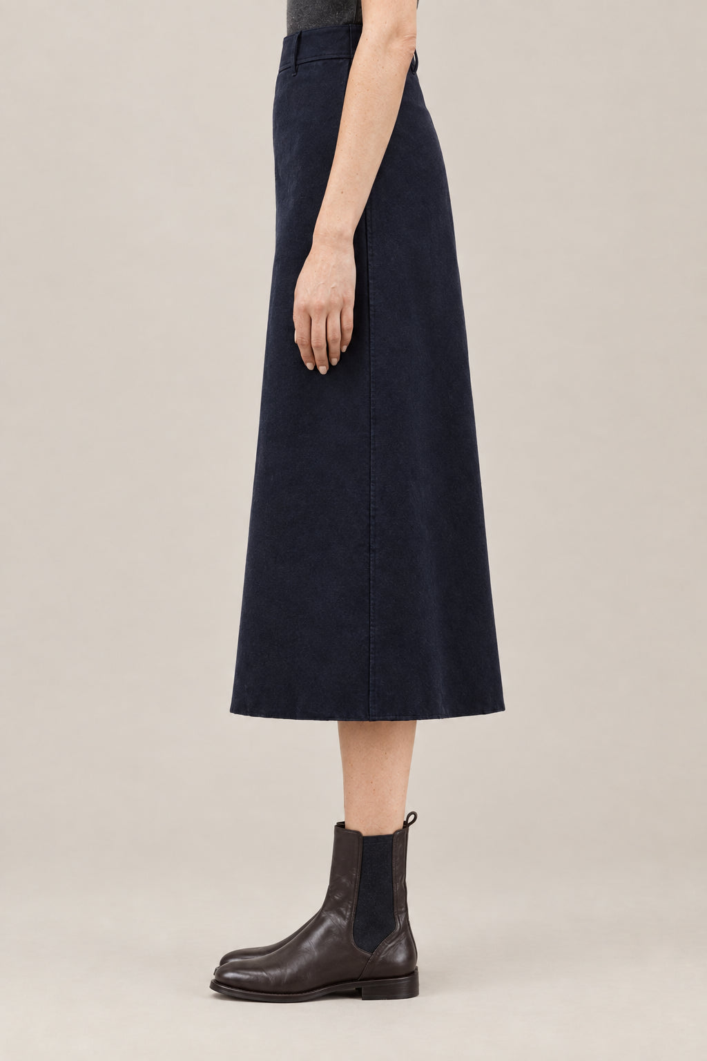 BRUNELLO CUCINELLI WOMEN'S BLUE MIDI SKIRT