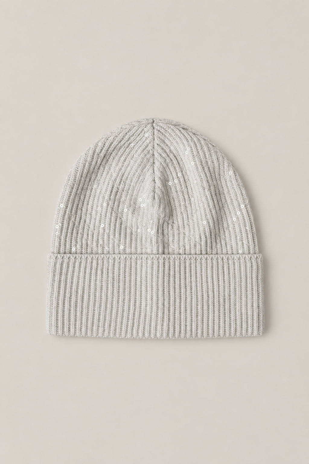 BRUNELLO CUCINELLI WOMEN'S ICE WHITE WOOL KNIT HAT