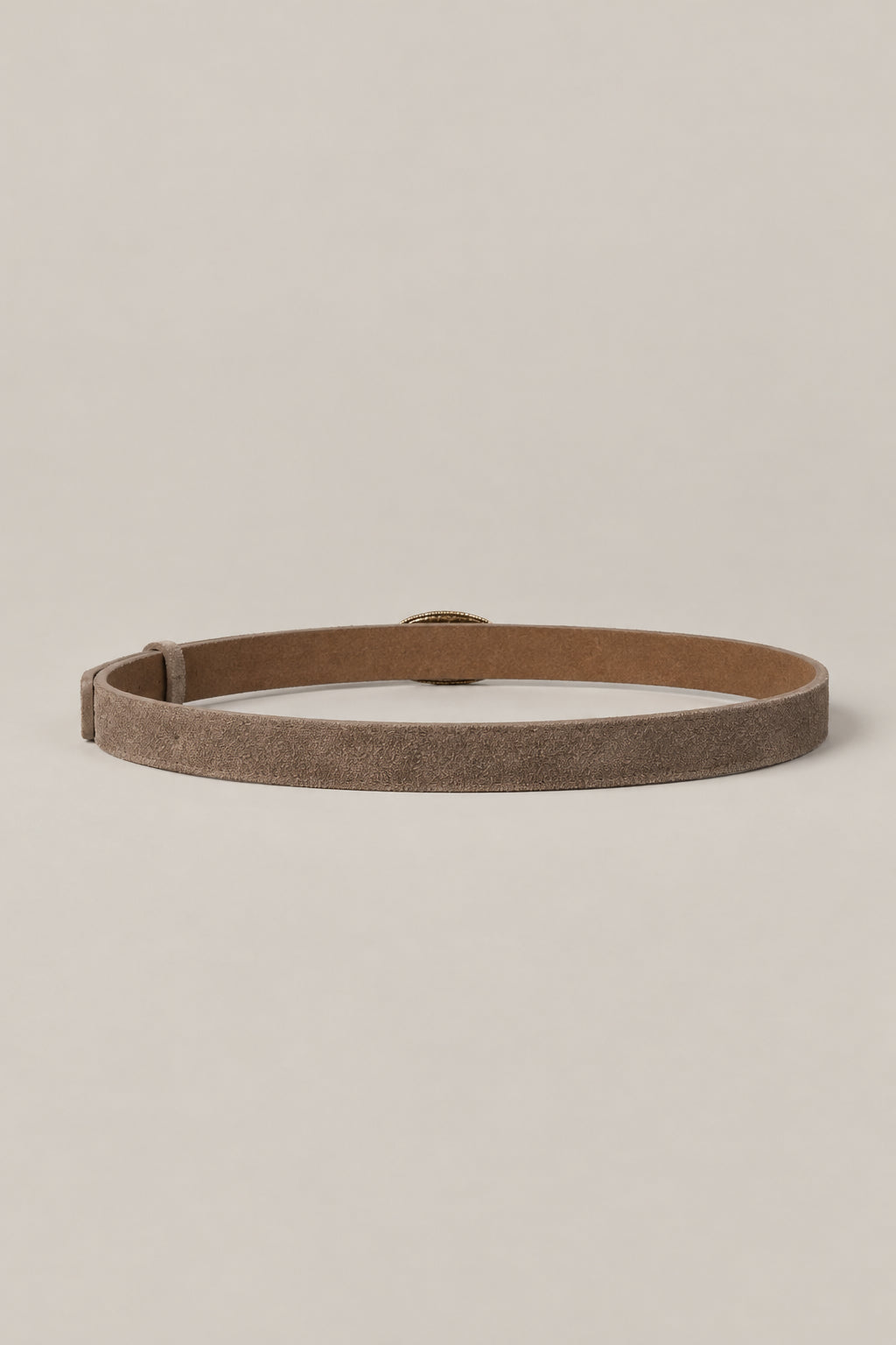 BRUNELLO CUCINELLI MEN'S NOISETTE SUEDE LEATHER BELT