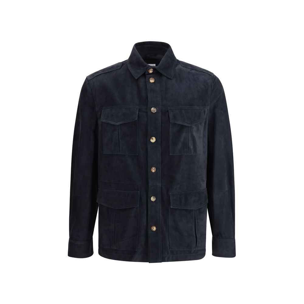 Brunello Cucinelli Suede leather shirt Jacket