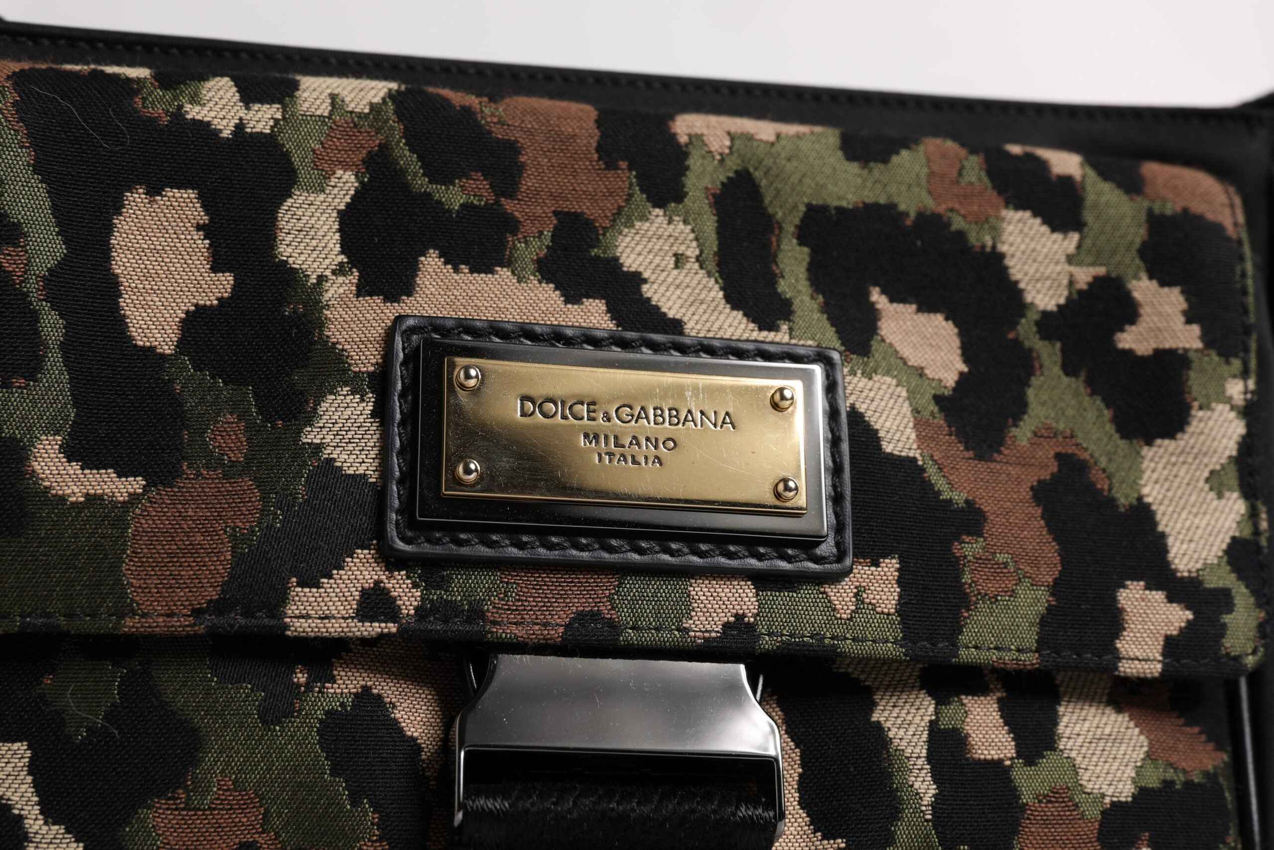 Dolce & Gabbana Multicolor Leopard Jacquard Crossbody Bag