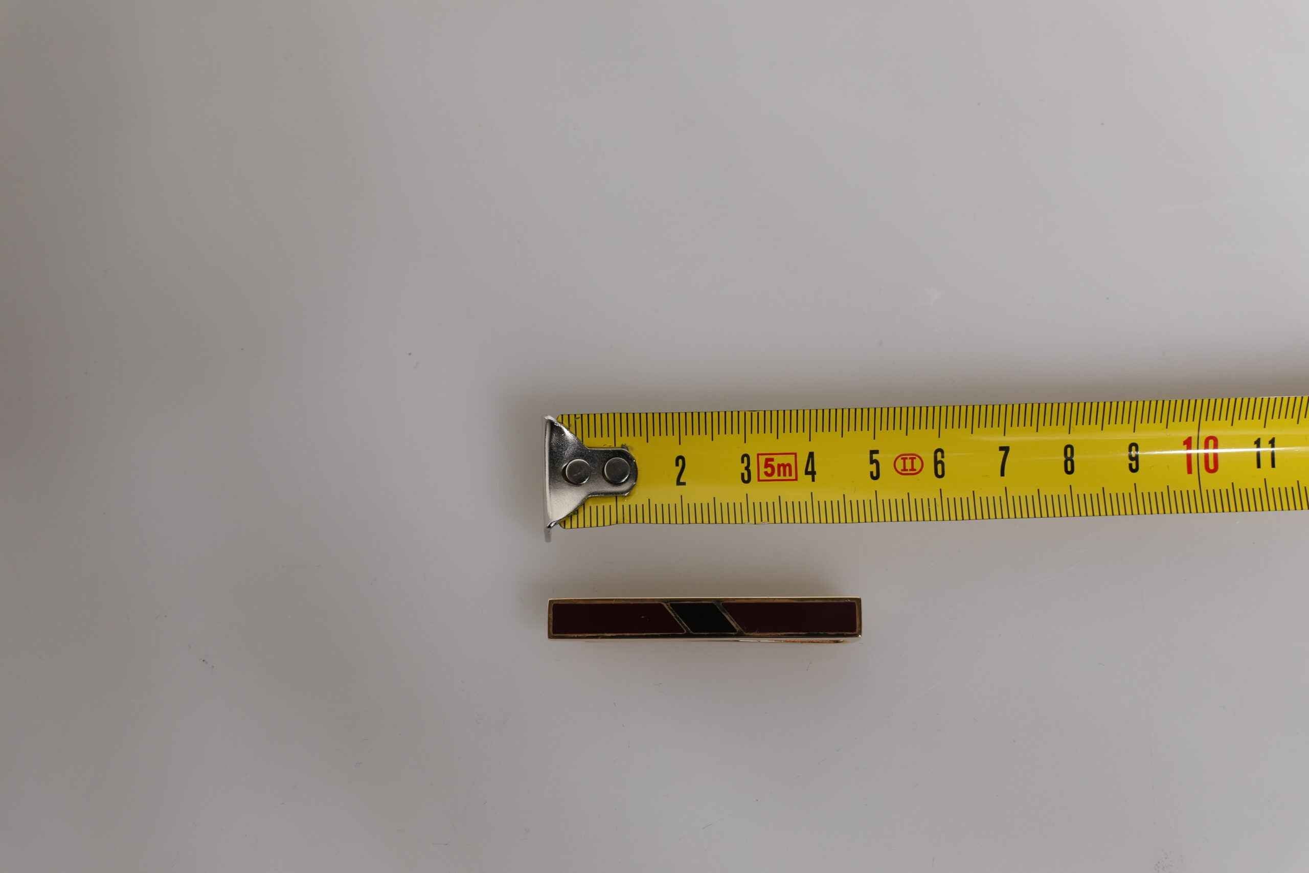 Dolce & Gabbana Multicolor Gold Tone Brass Tie Clip Bar