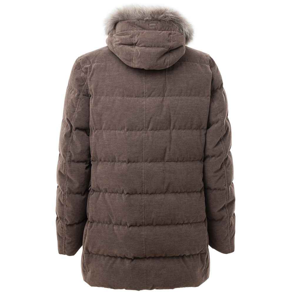 Herno Brown Cotton Bomber